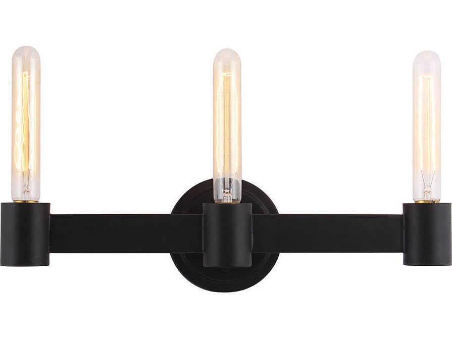 Eglo Broyles 3-Light Matte Black Vanity Light