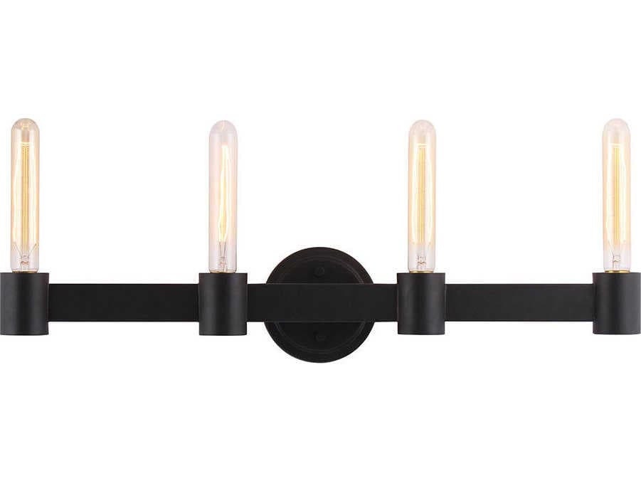 Eglo Broyles 4-Light Matte Black Vanity Light