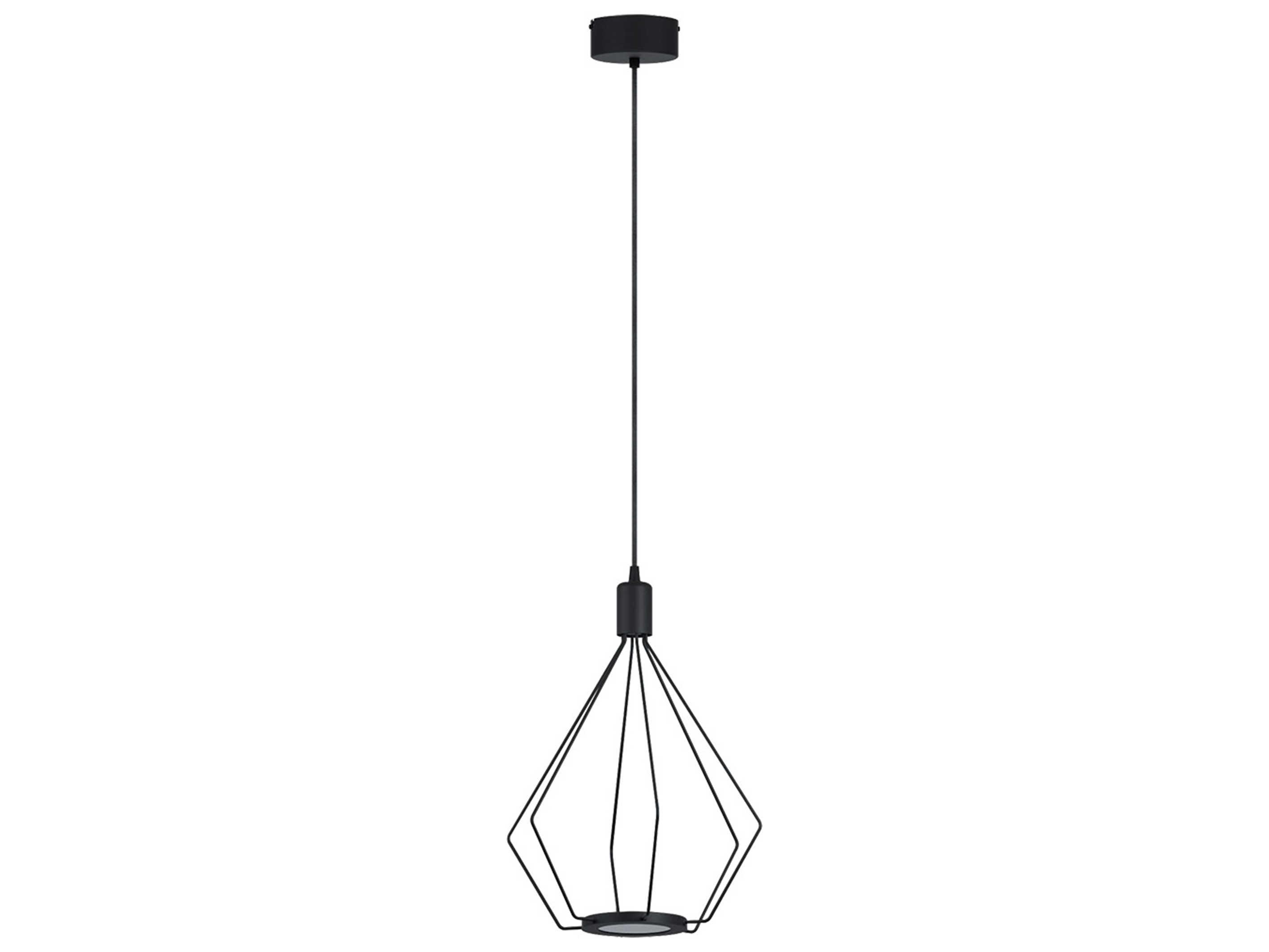 Eglo Cados 2-Light Black Geometric Pendant