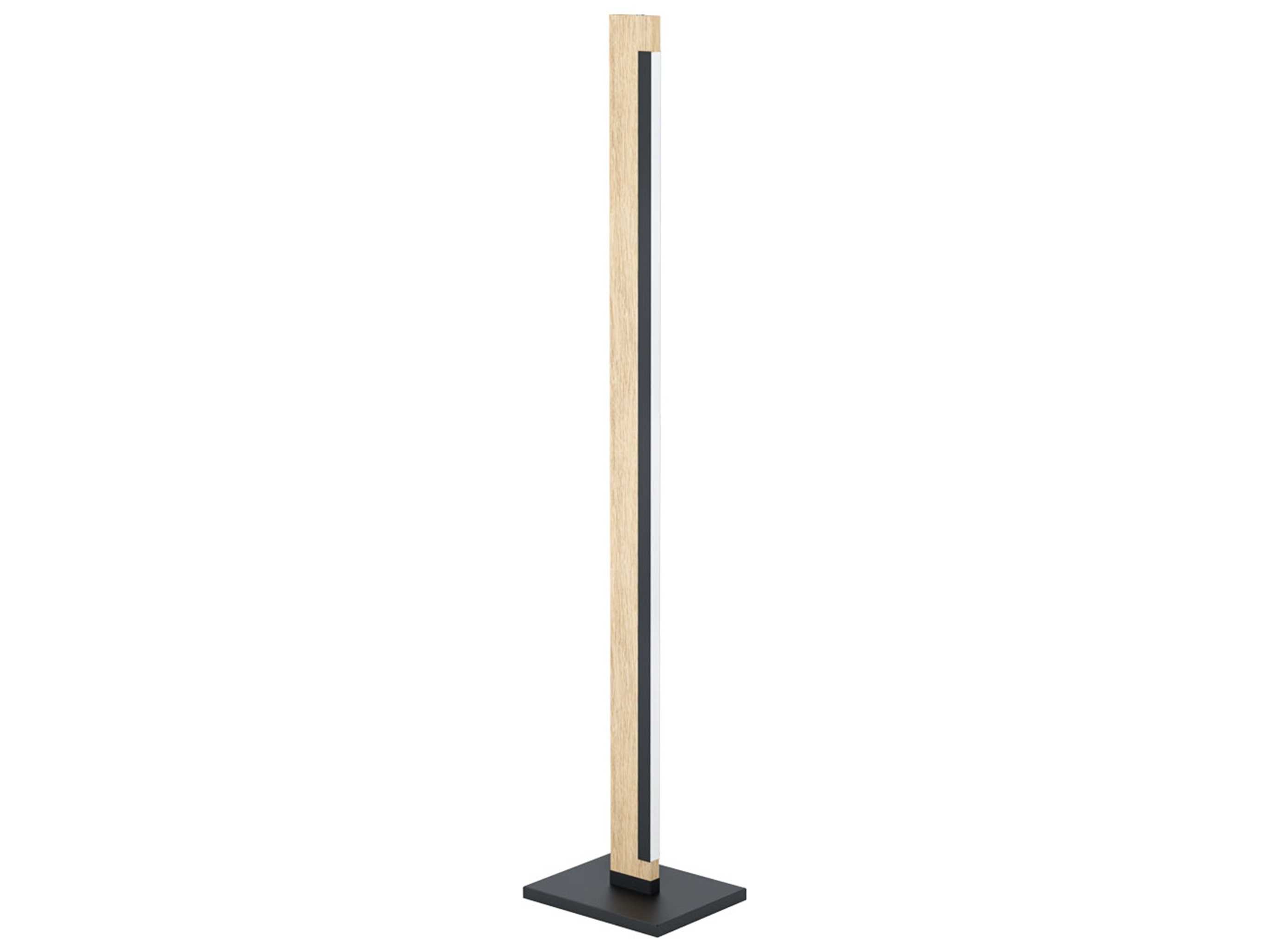 Eglo Camacho Black Wood Brown Floor Lamp