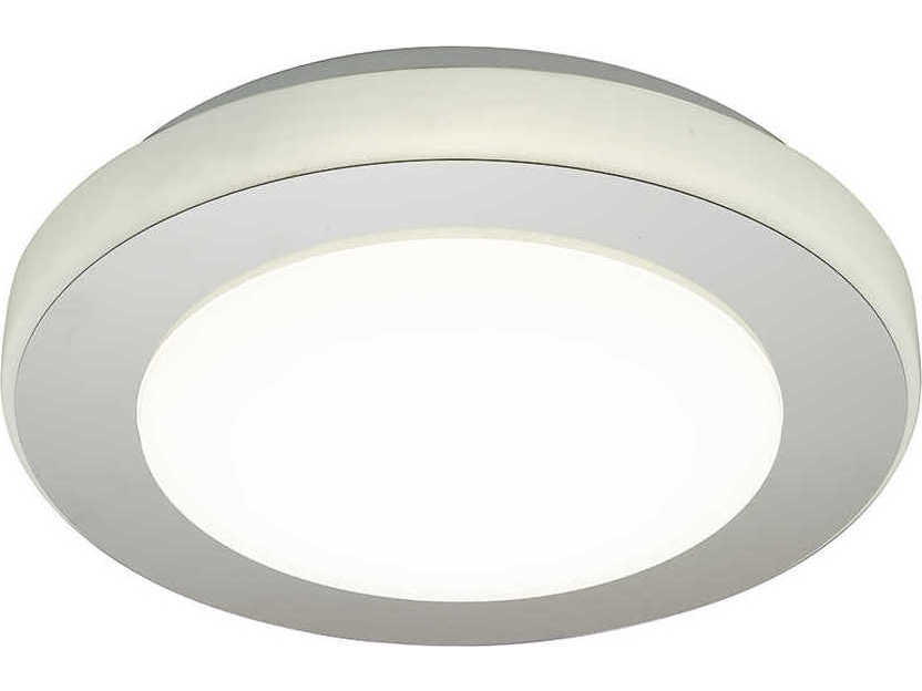 Eglo Carpi 1-Light Chrome Round Flush Mount