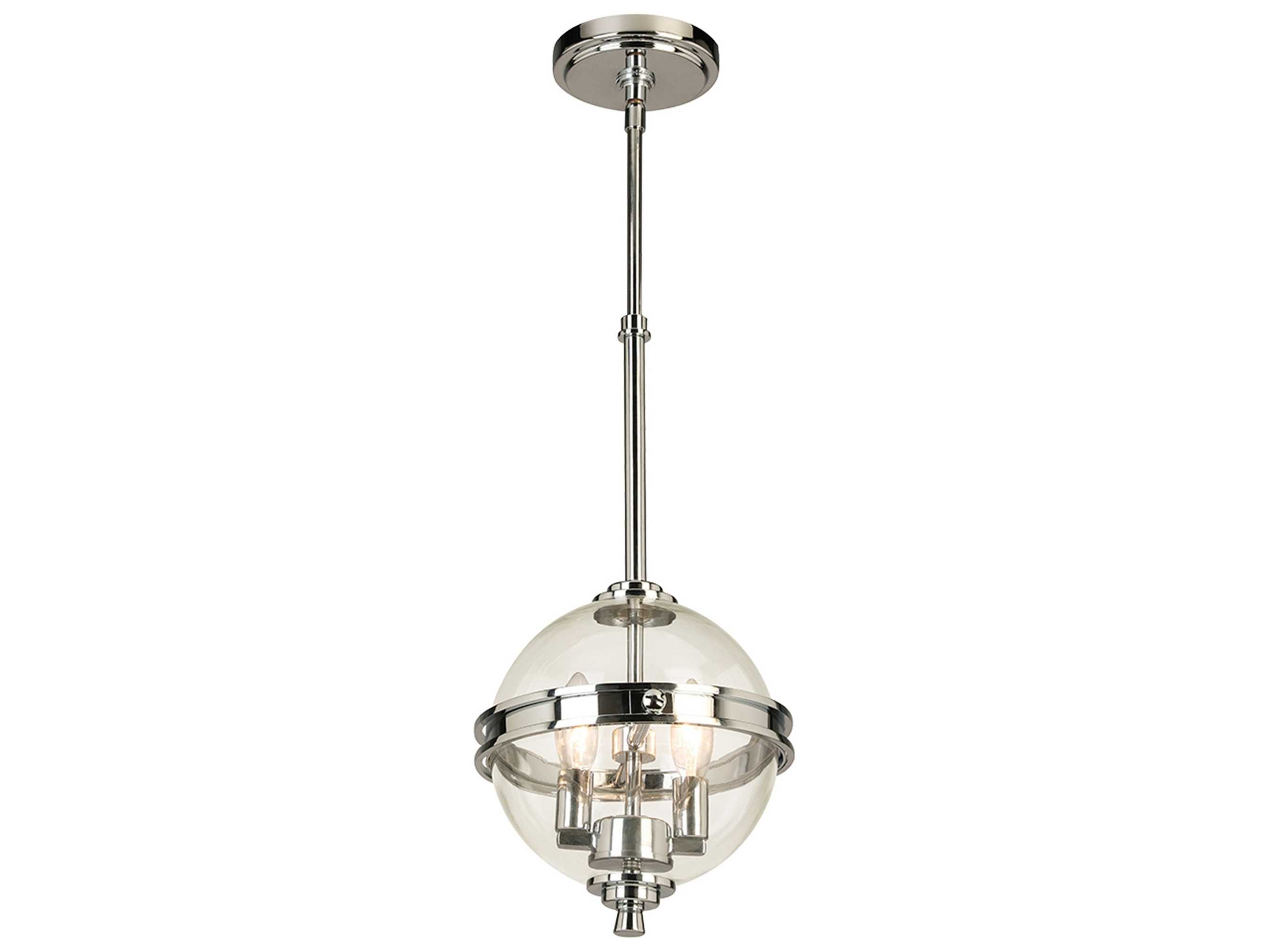 Eglo Cecillia 2-Light Chrome Globe Mini Pendant