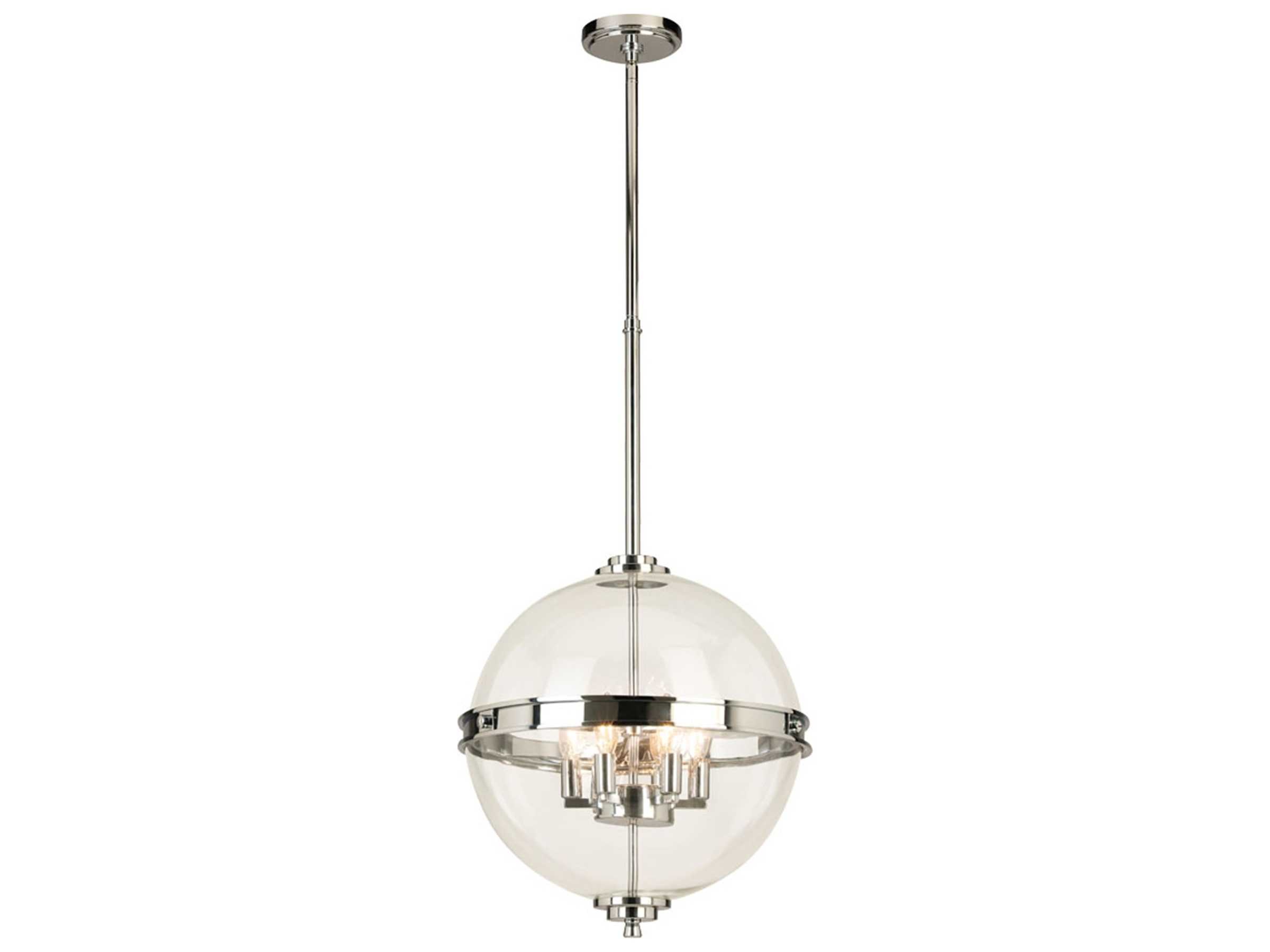 Eglo Cecillia 6-Light Chrome Globe Pendant