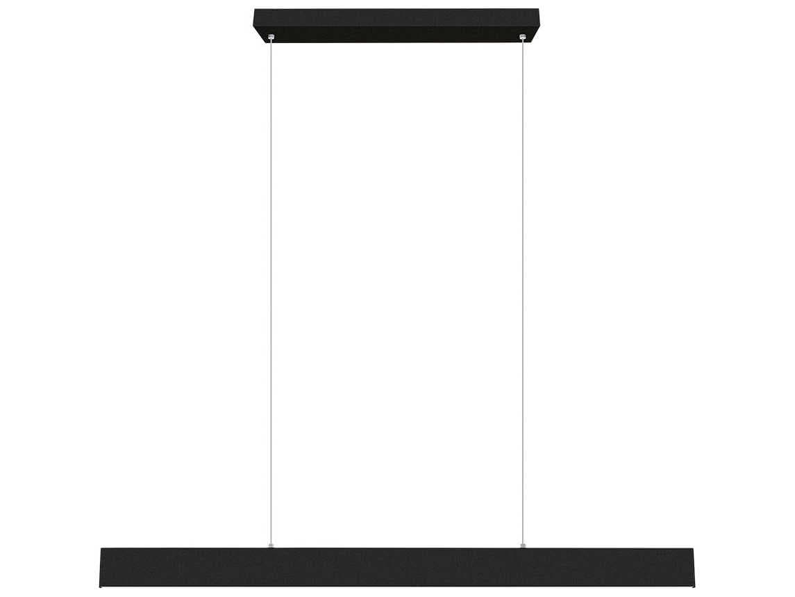 Eglo Climene 1-Light Matte Black Linear Island Pendant
