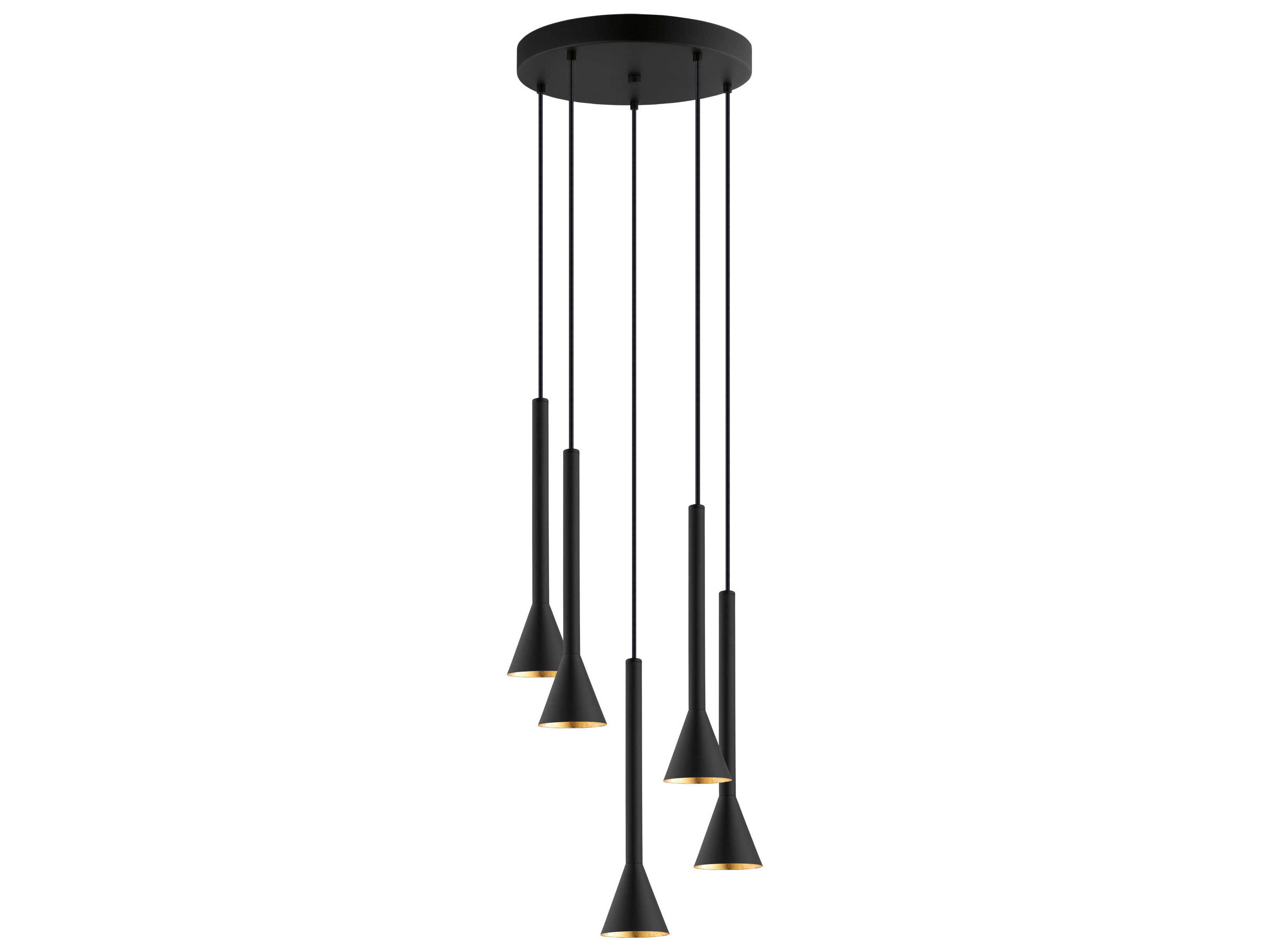 Eglo Cortaderas 5-Light Matte Black Pendant