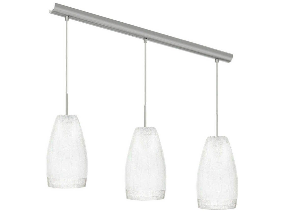 Eglo Crash 3-Light Matte Nickel Bell Island Pendant