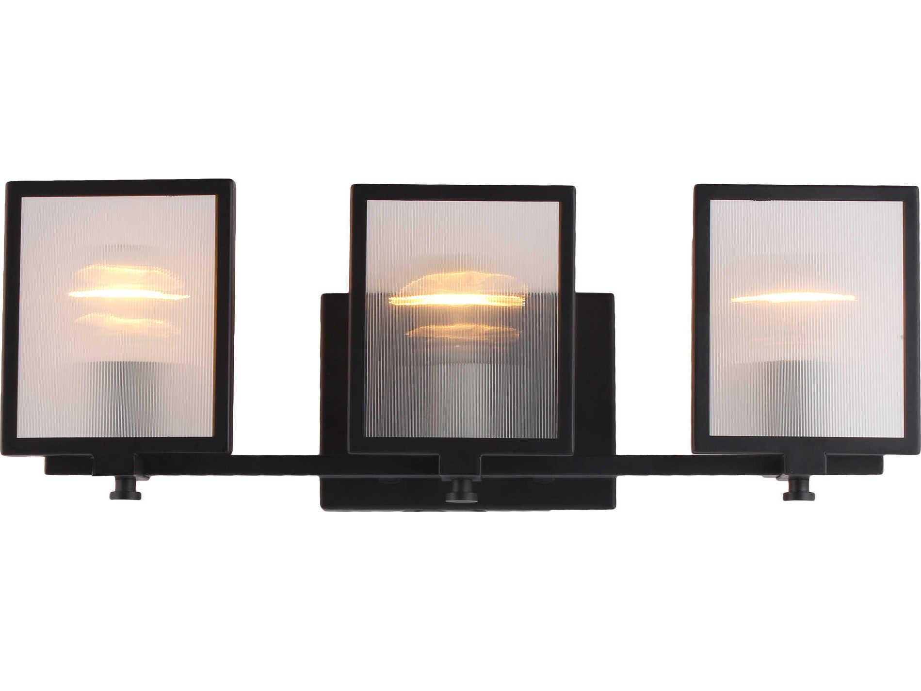 Eglo Henessy 3-Light Black Vanity Light