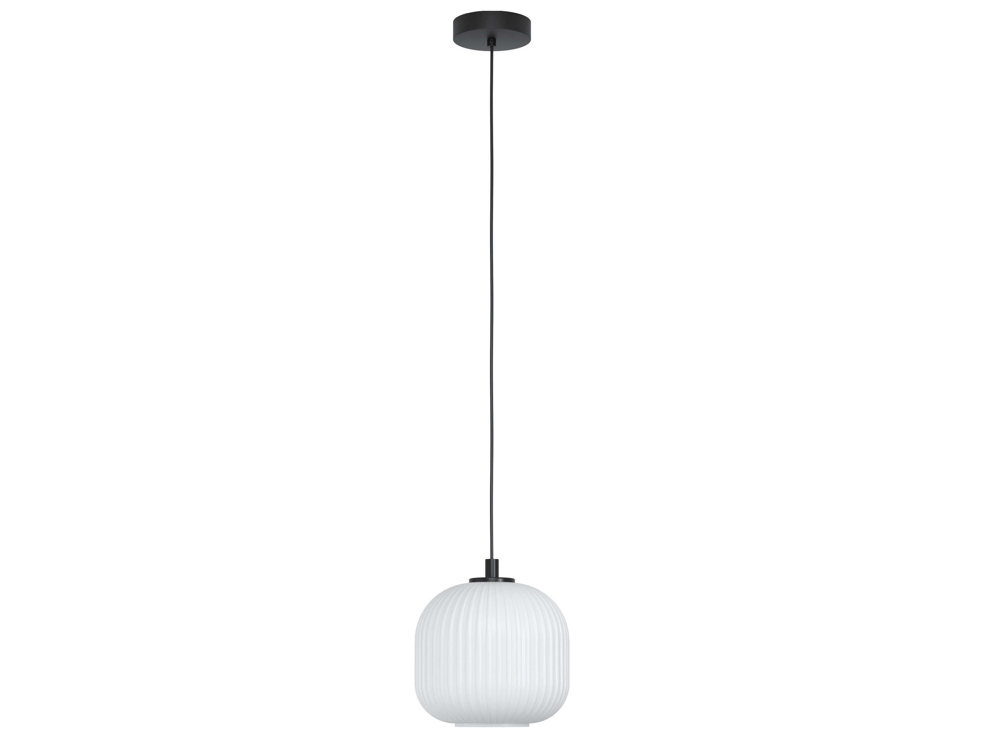 Eglo Mantunalle 1-Light Black Round Mini Pendant