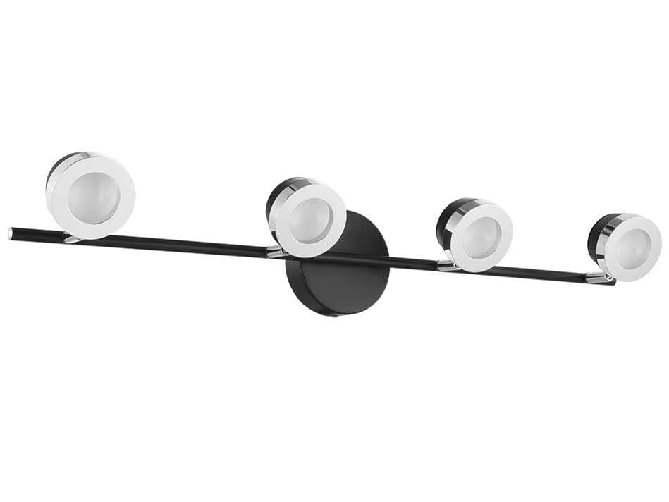 Eglo Mingo 4-Light Black Chrome Round Track & Rail Light