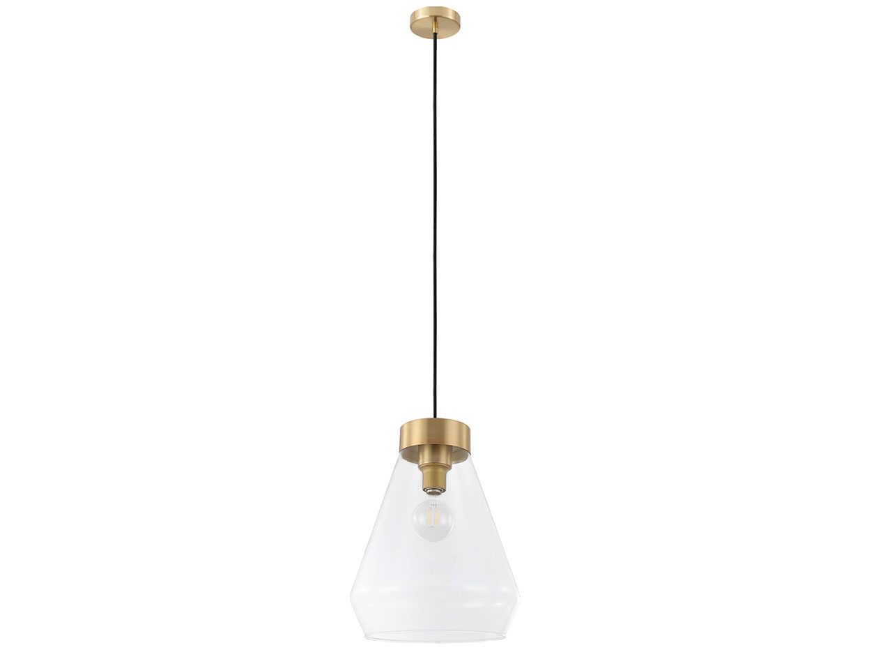 Eglo Montey 1-Light Brushed Gold Bell Mini Pendant