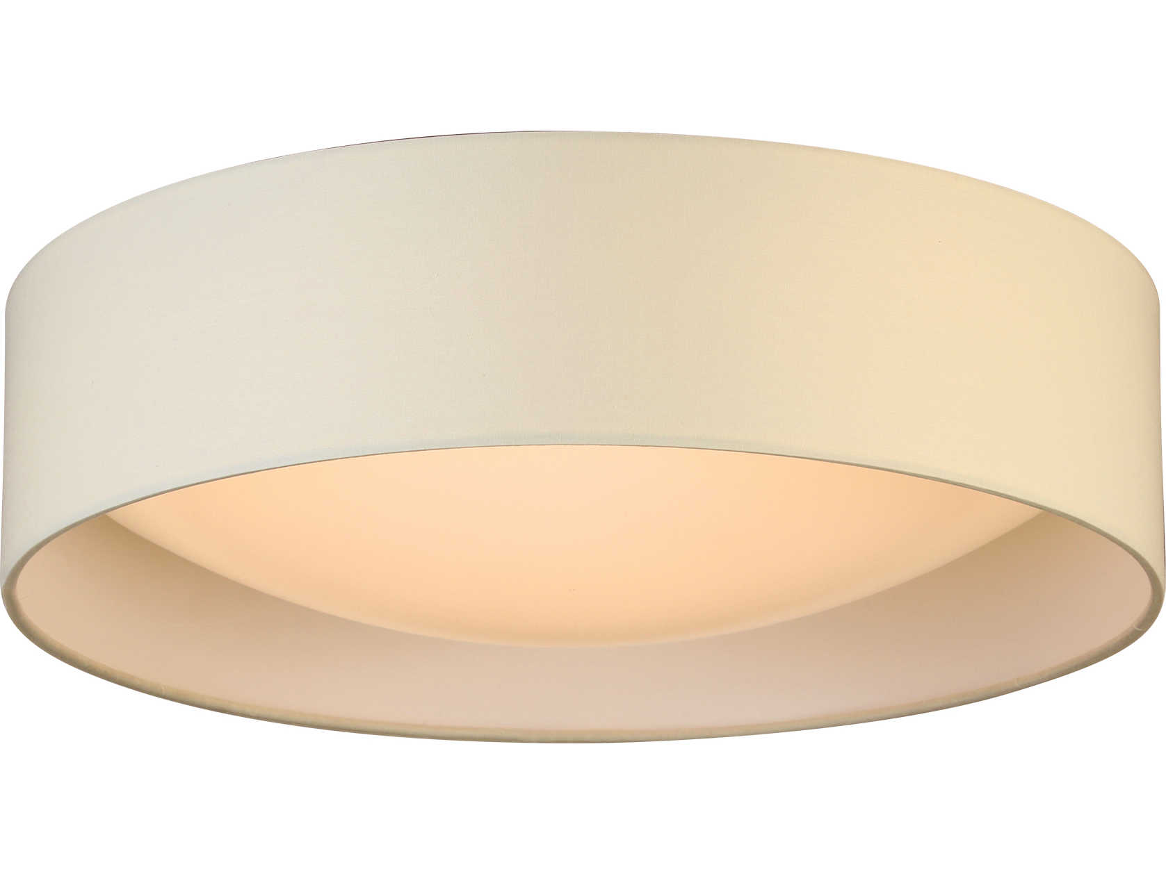 Eglo Orme 1-Light White Drum Flush Mount
