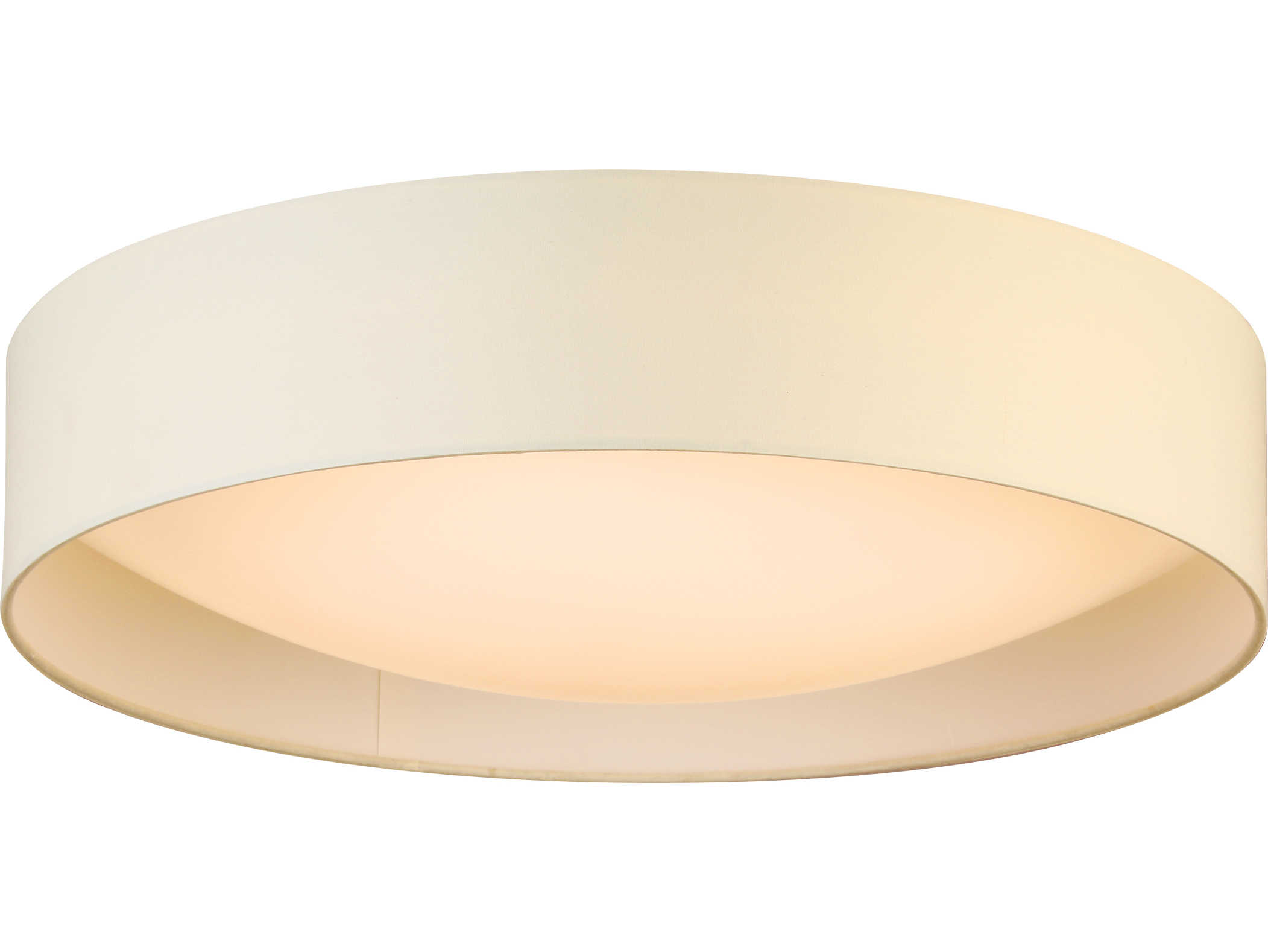 Eglo Orme 1-Light White Drum Flush Mount