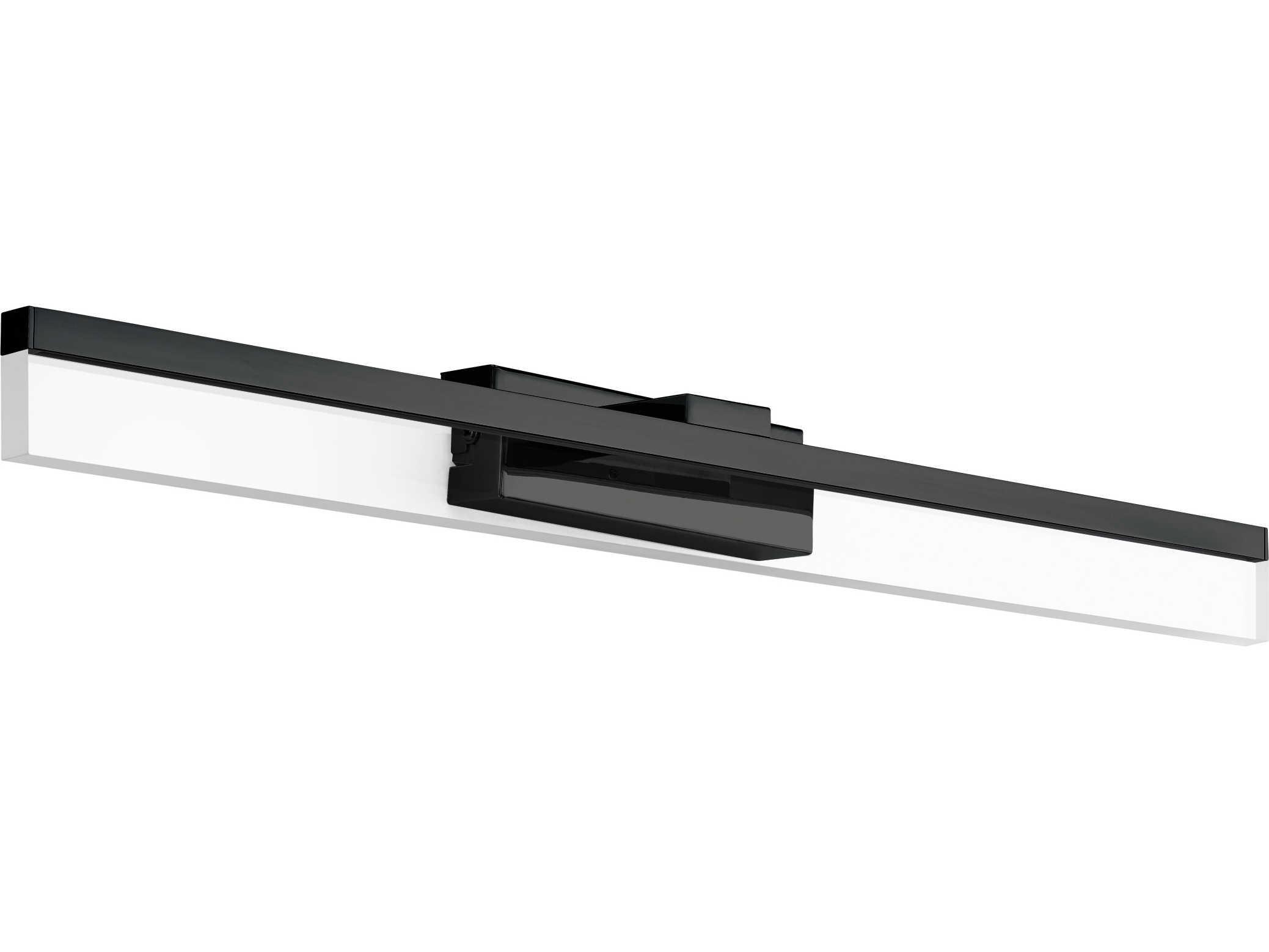 Eglo Palmital 1-Light Matte Black Vanity Light