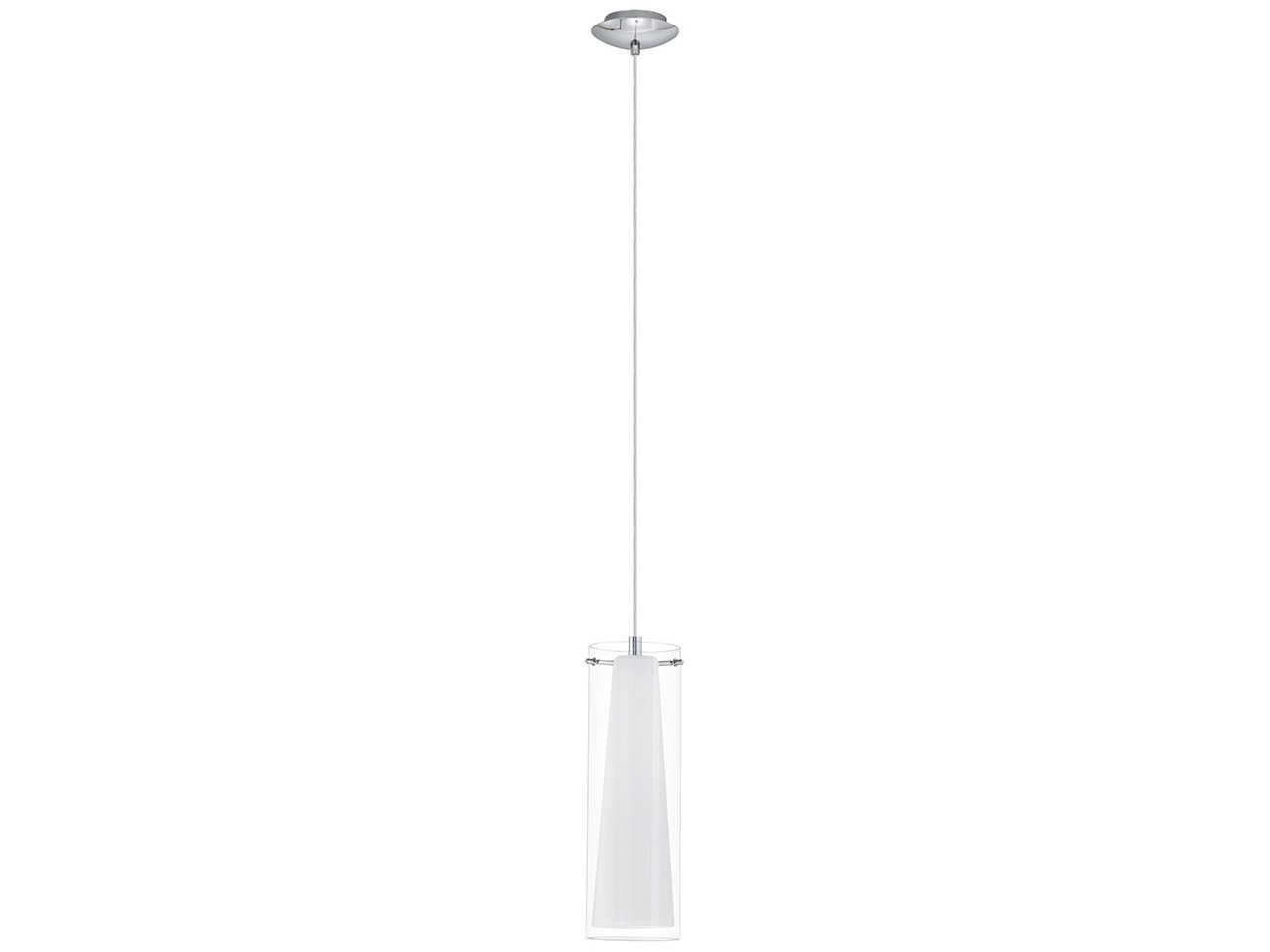 Eglo Pinto 1-Light Chrome Cylinder Mini Pendant