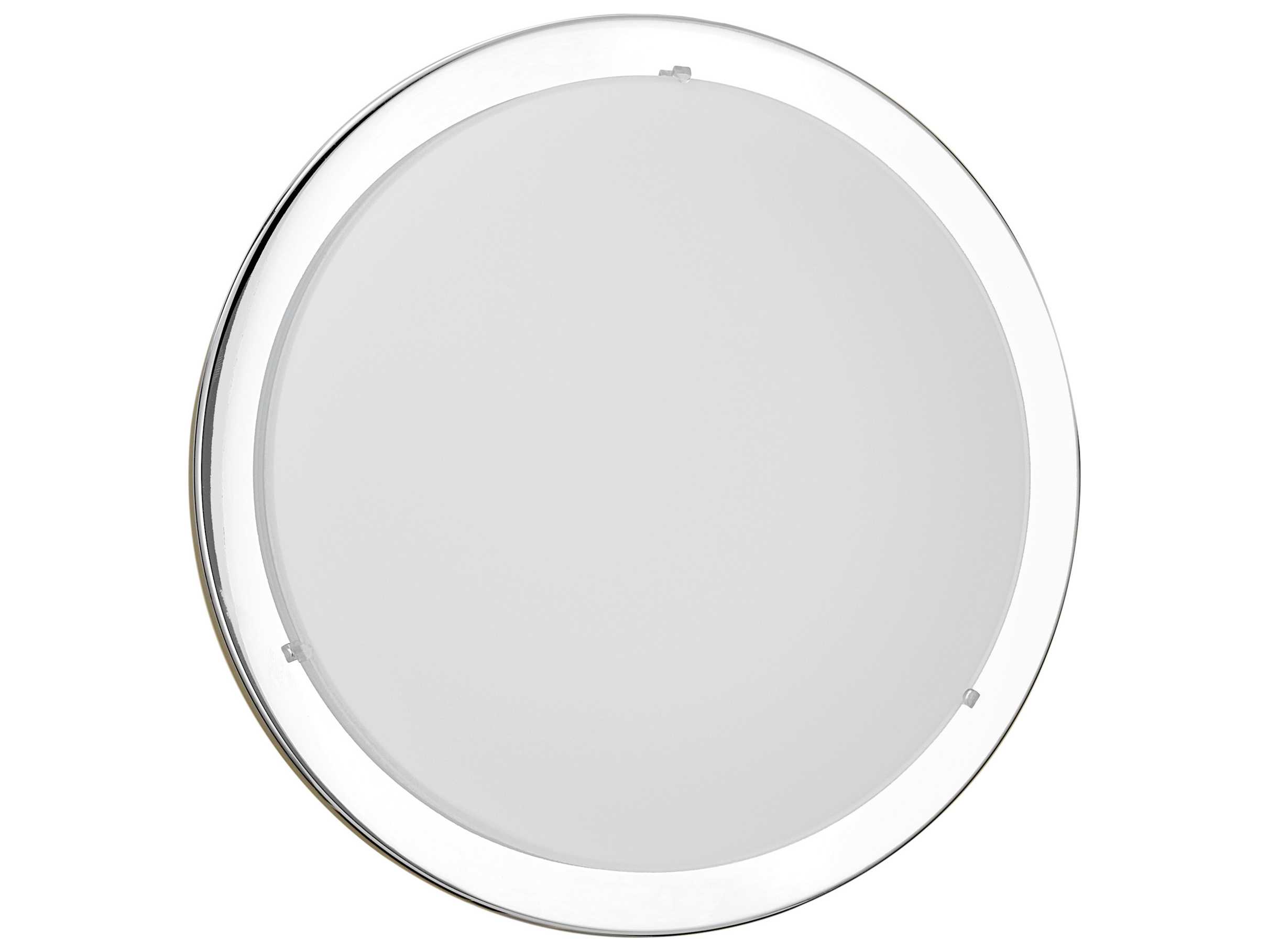 Eglo Planet 1-Light Chrome Round Flush Mount