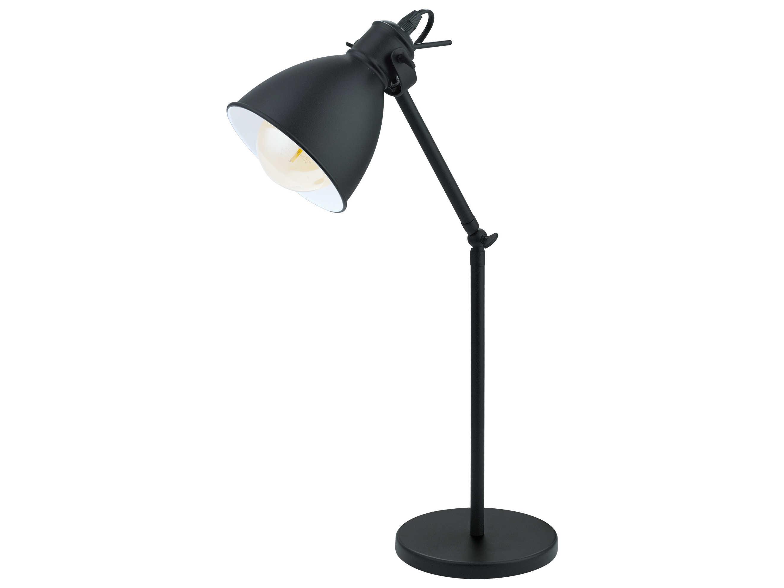 Eglo Priddy Black White Exterior Interior Metal Desk Lamp