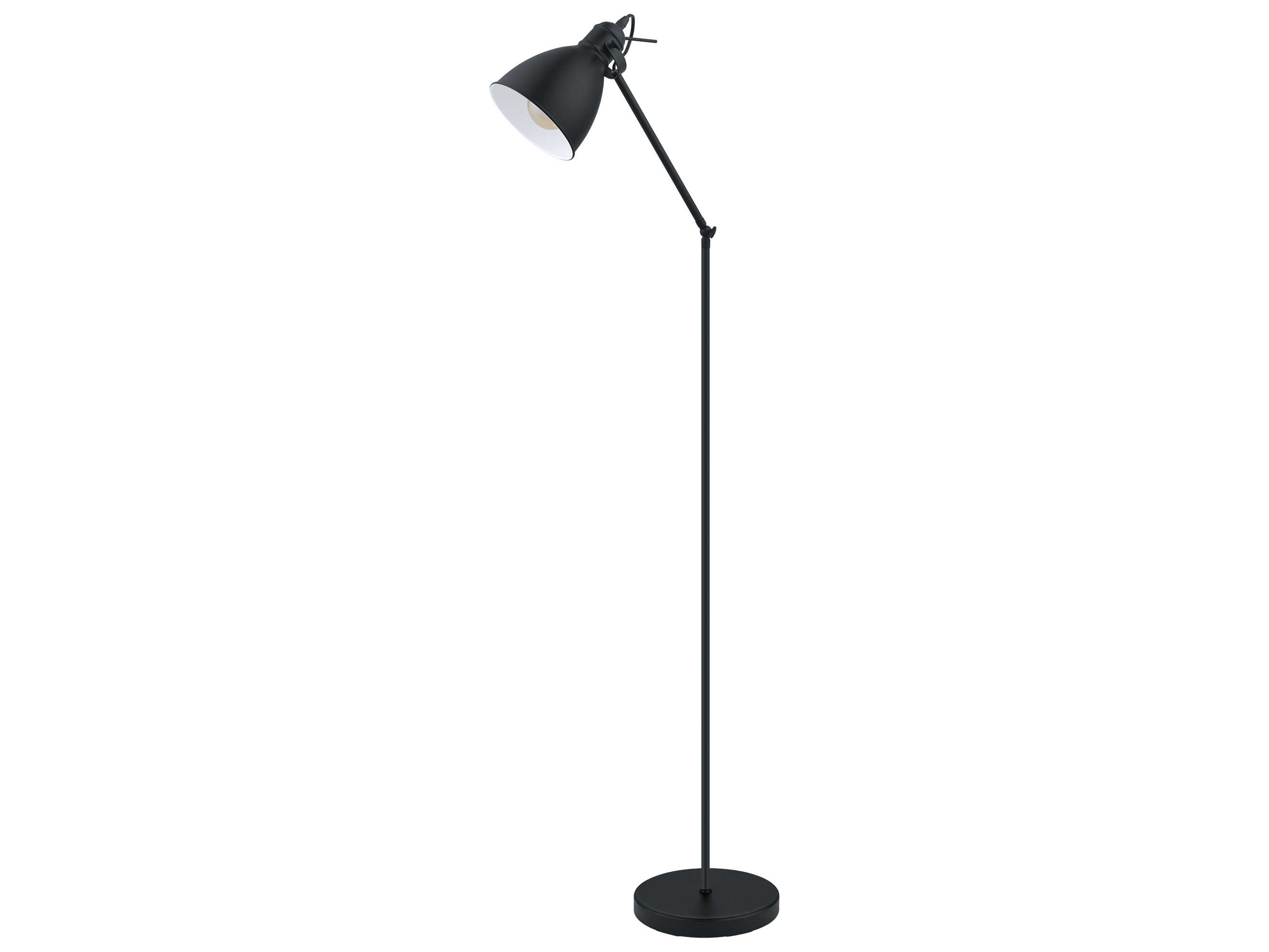 Eglo Priddy Black White Exterior Interior Metal Floor Lamp