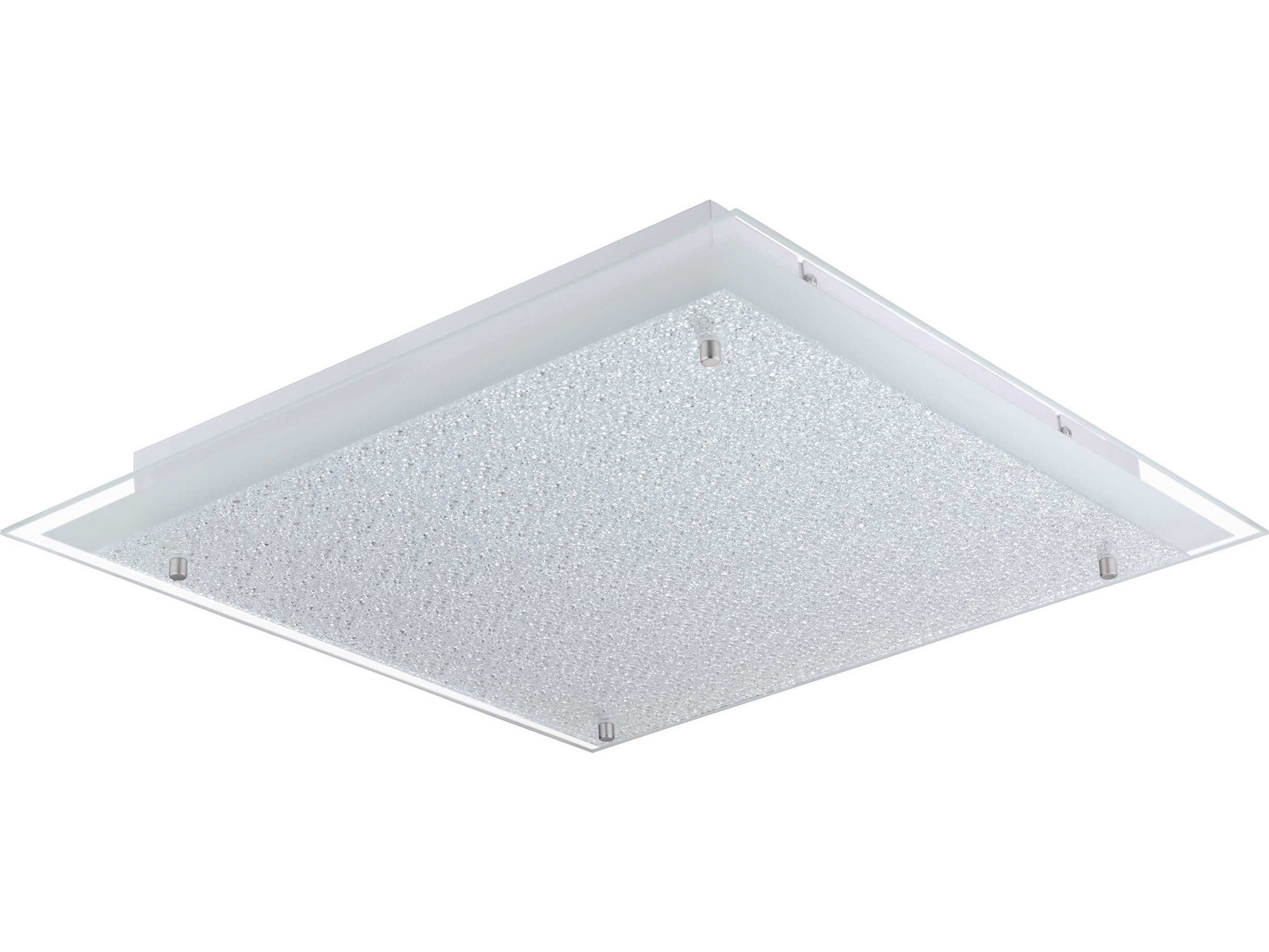 Eglo Priola 1-Light Matte Nickel Flush Mount