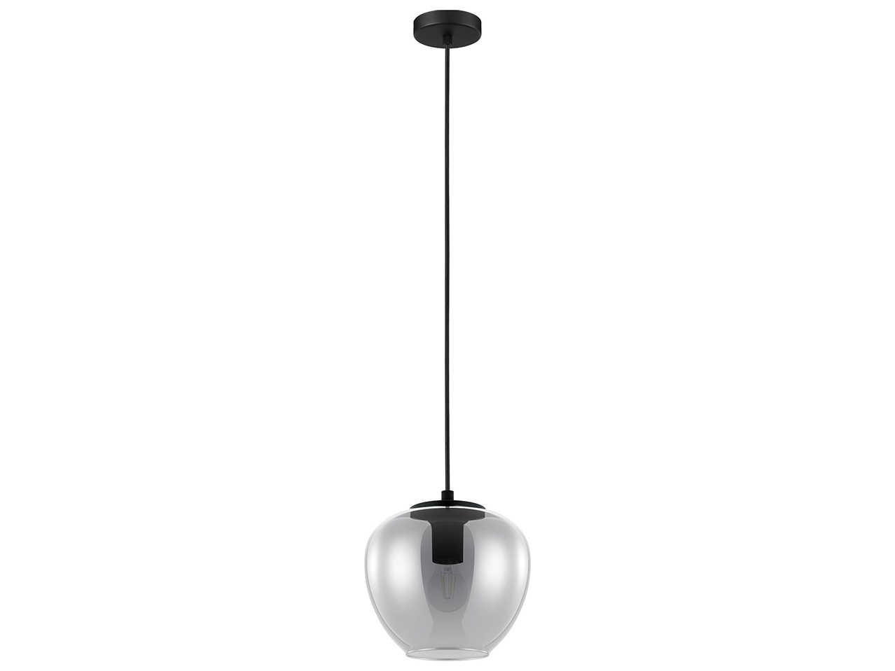 Eglo Priorat 1-Light Black Round Mini Pendant