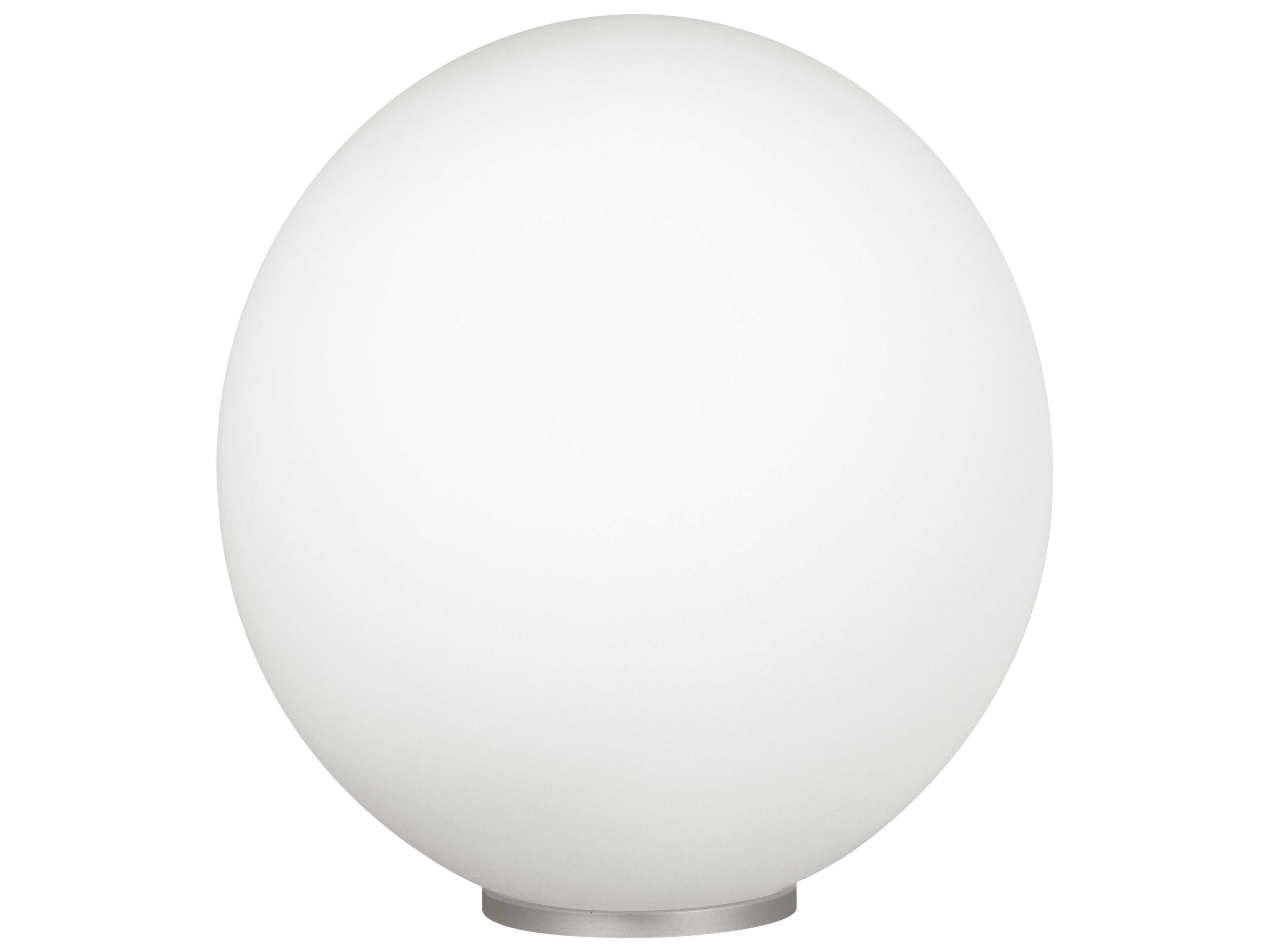 Eglo Rondo Silver Opal Frosted Glass Table Lamp