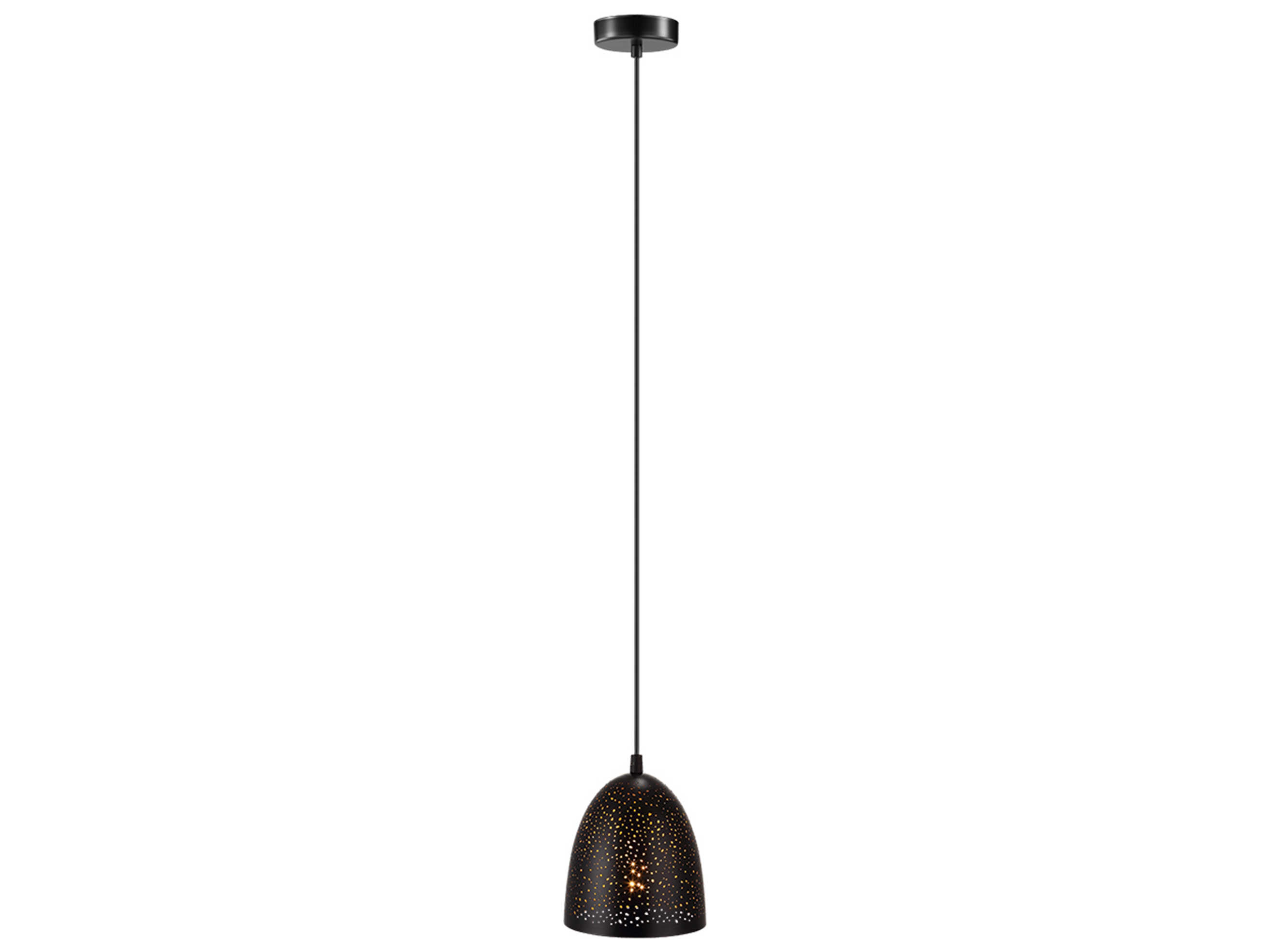 Eglo Safi 1-Light Matte Black Bell Mini Pendant