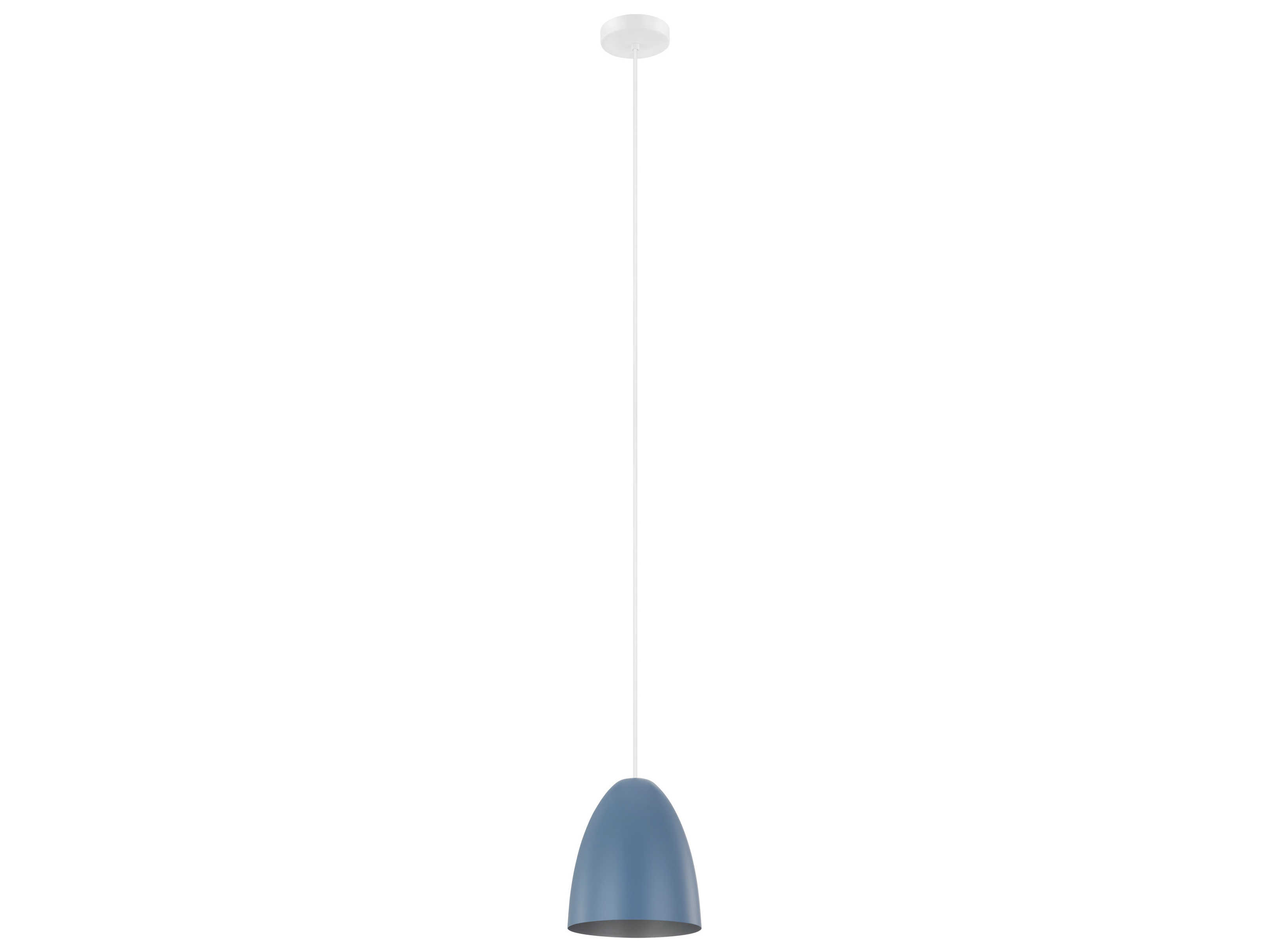 Eglo Sarabia 1-Light Pastel Dark Blue Silver Mini Pendant