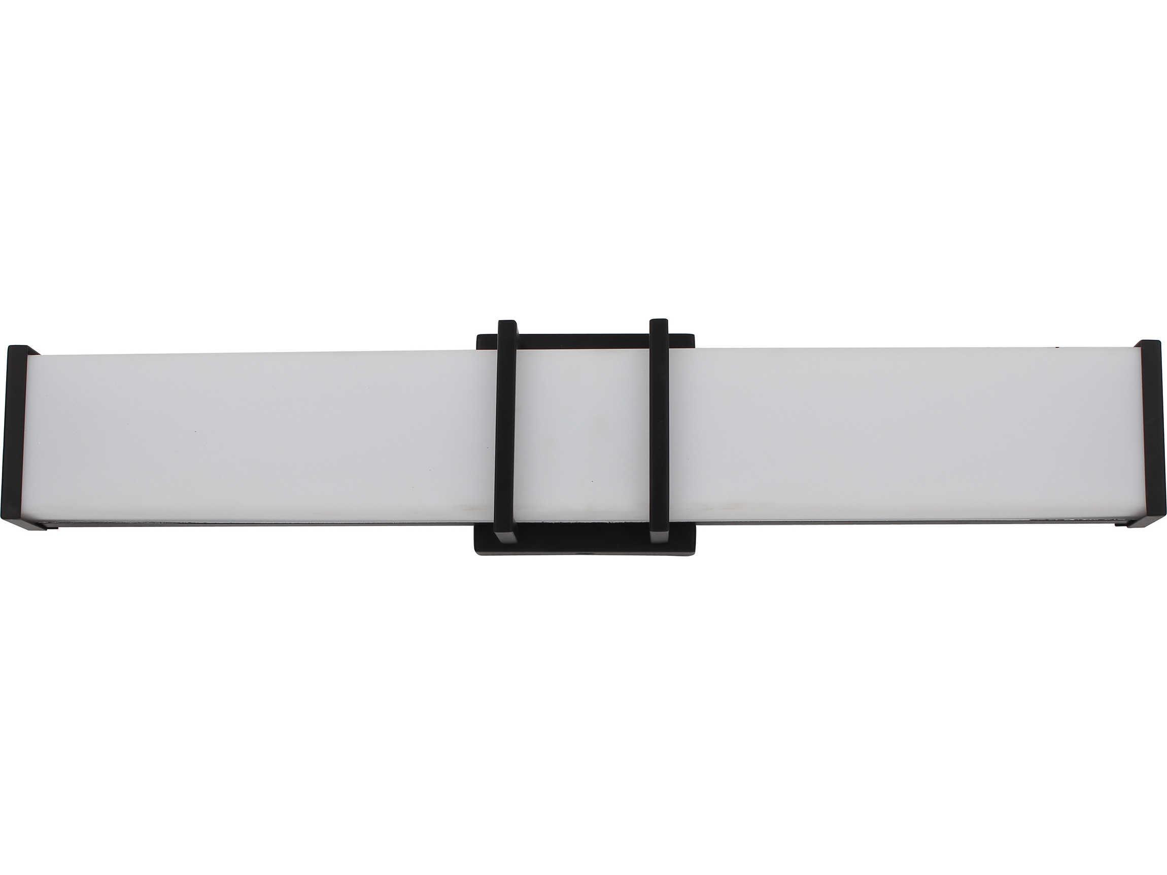 Eglo Tomero 1-Light Matte Black Vanity Light