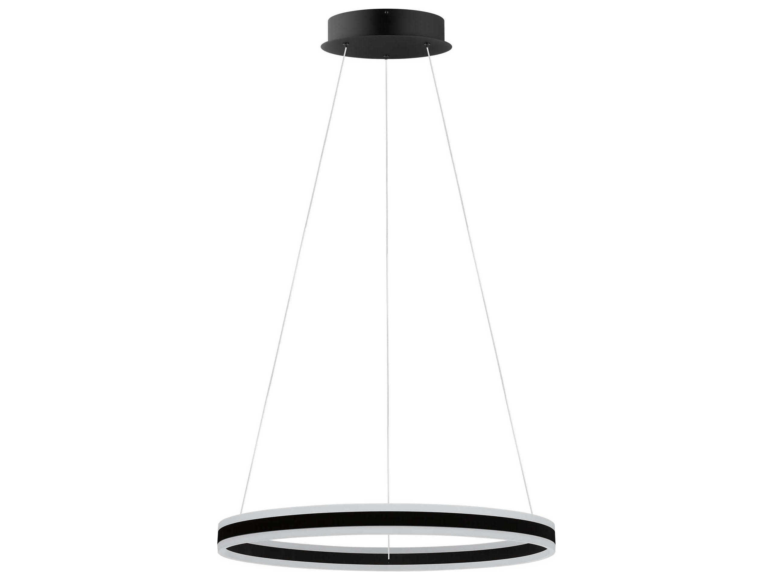 Eglo Tonarella 1-Light Black Round Pendant