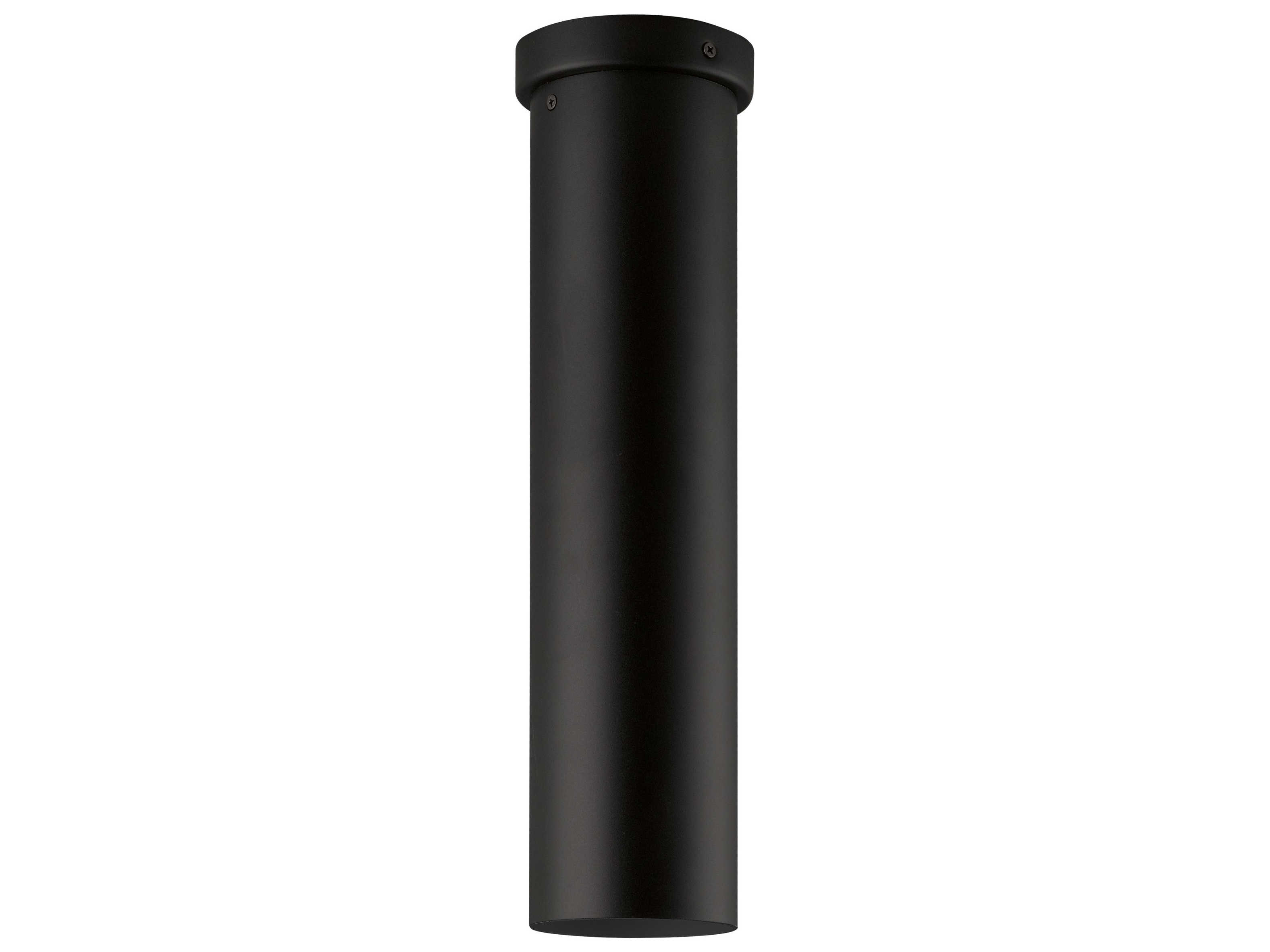 Eglo Tortoreto 1-Light Matte Black Cylinder Flush Mount