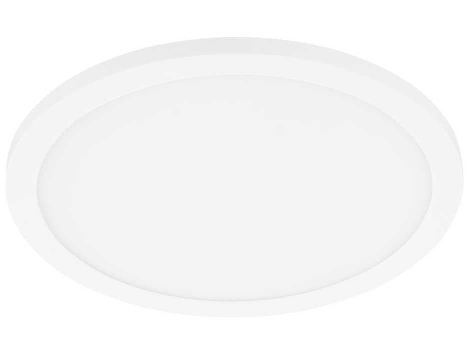 Eglo Trago 1-Light White Round Flush Mount