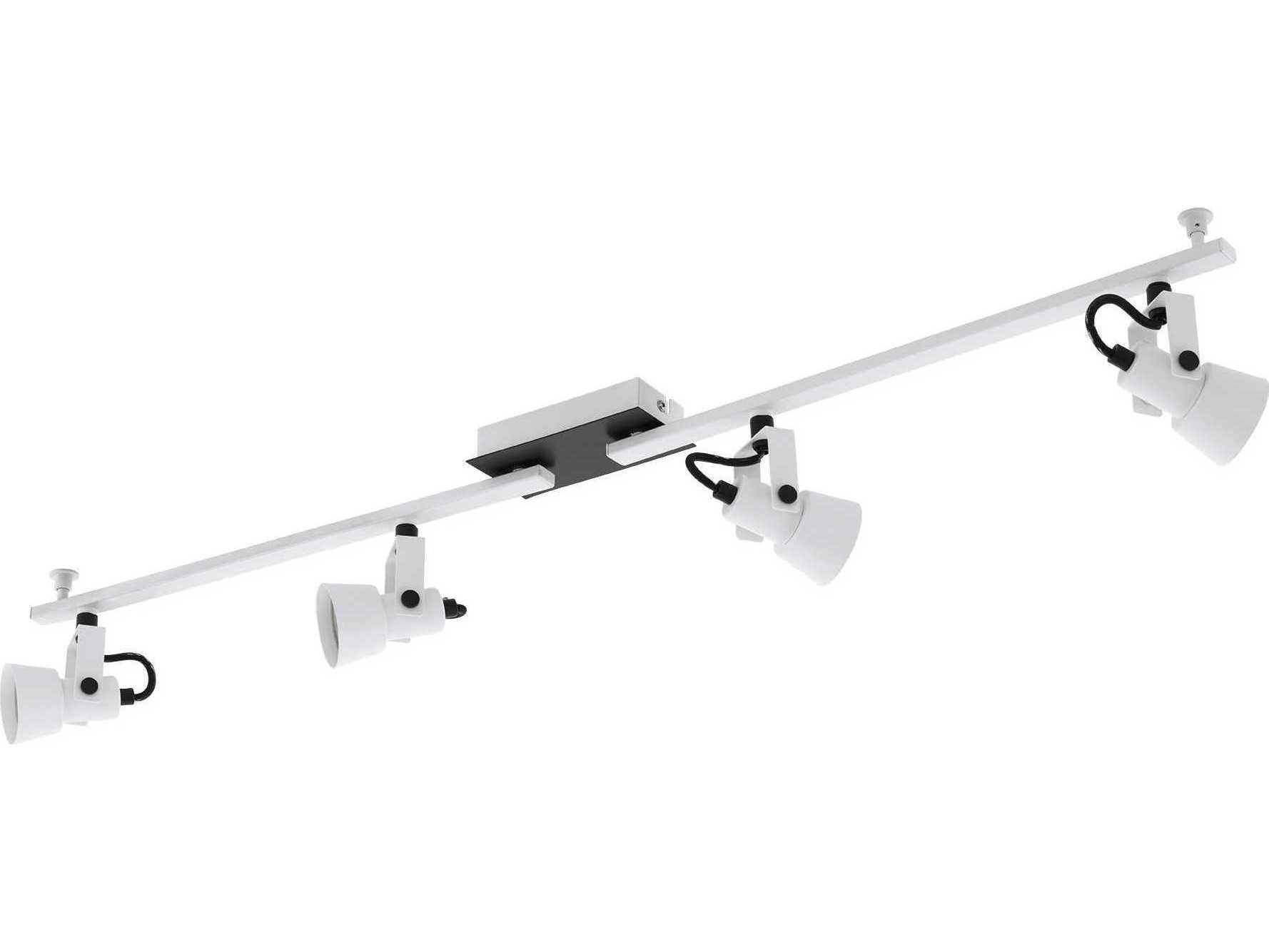 Eglo Trillo 4-Light White Black Track & Rail Light
