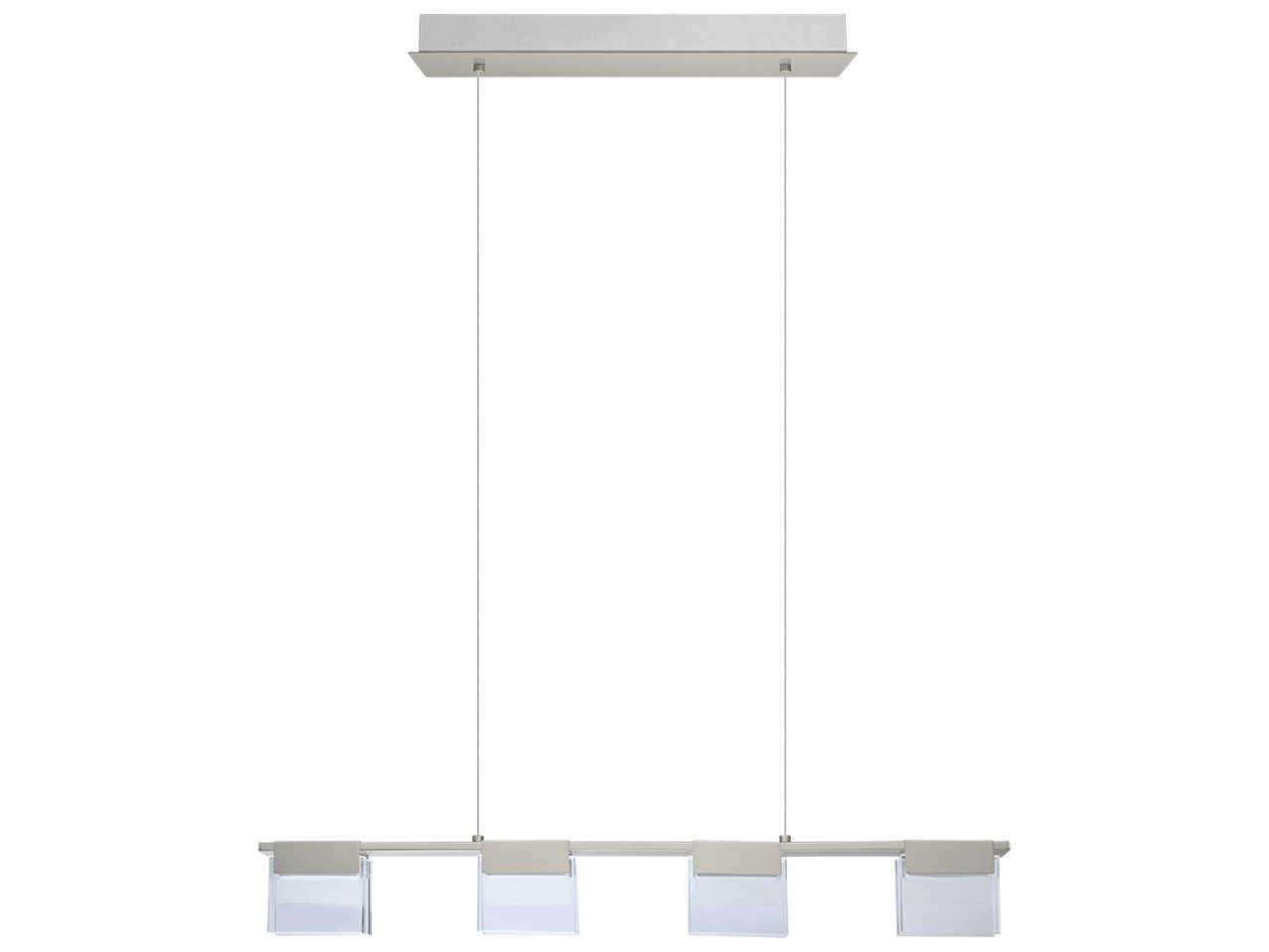 Eglo Vicino 4-Light Matte Nickel Linear Island Pendant