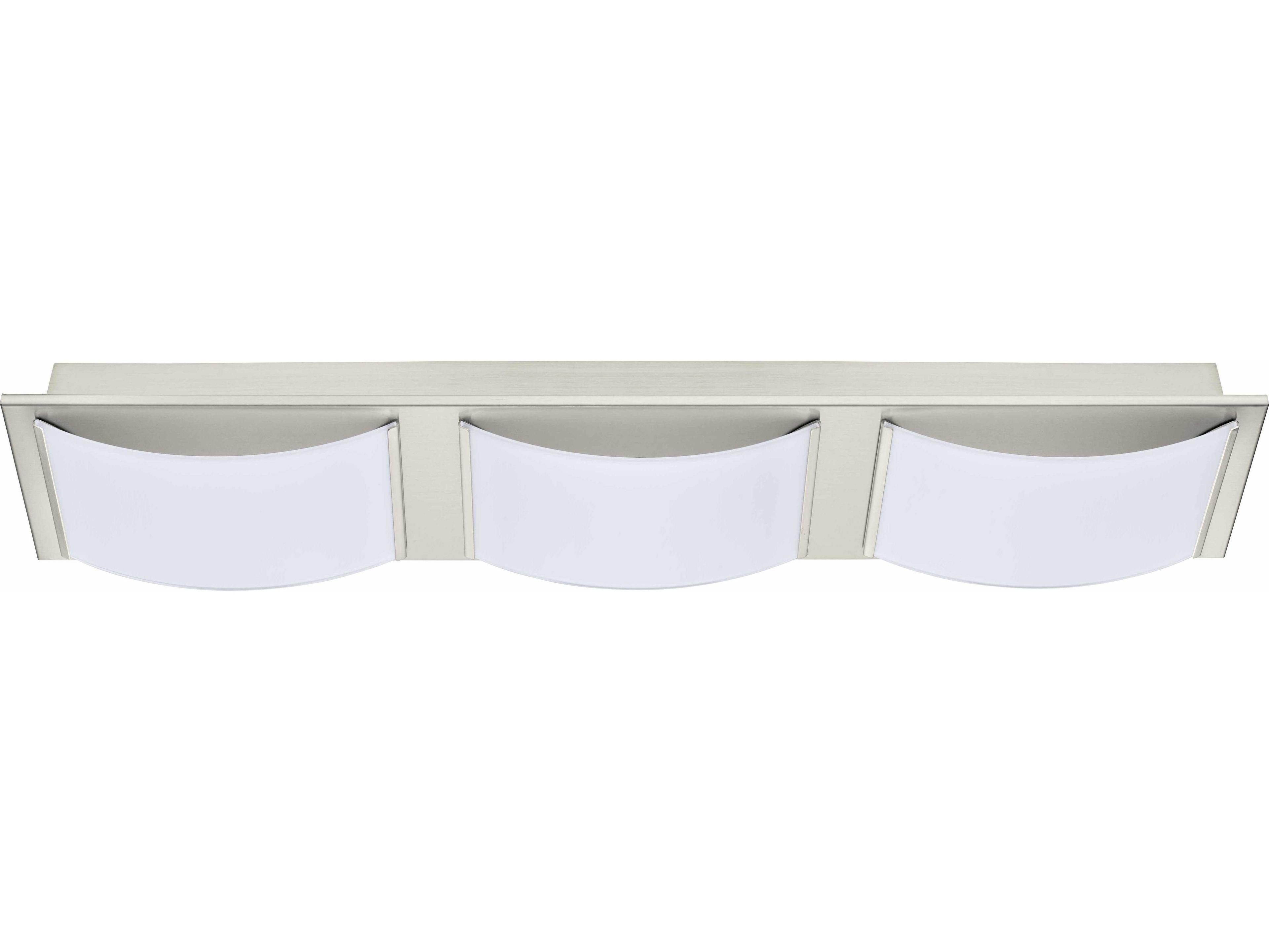 Eglo Wasao 3-Light Matte Nickel Vanity Light