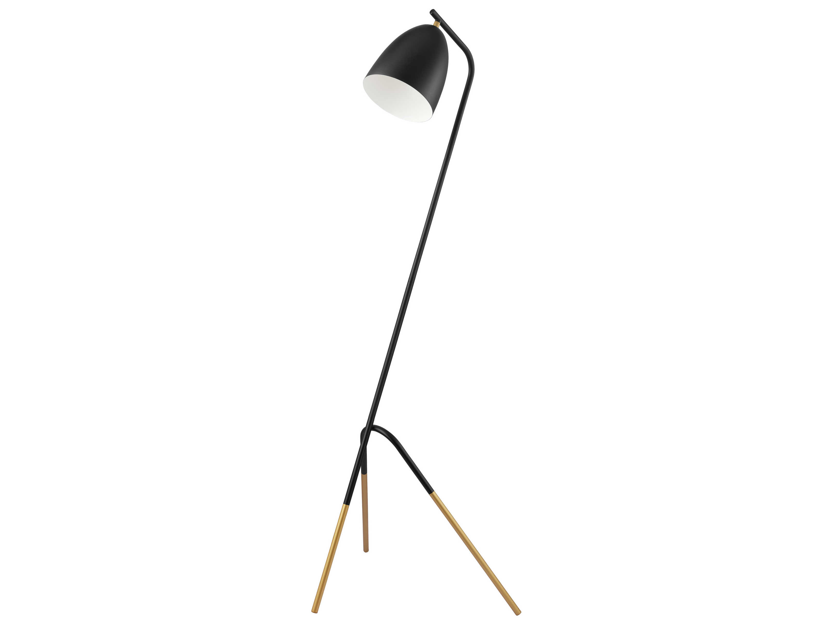 Eglo Westlinton Black Gold White Metal Floor Lamp