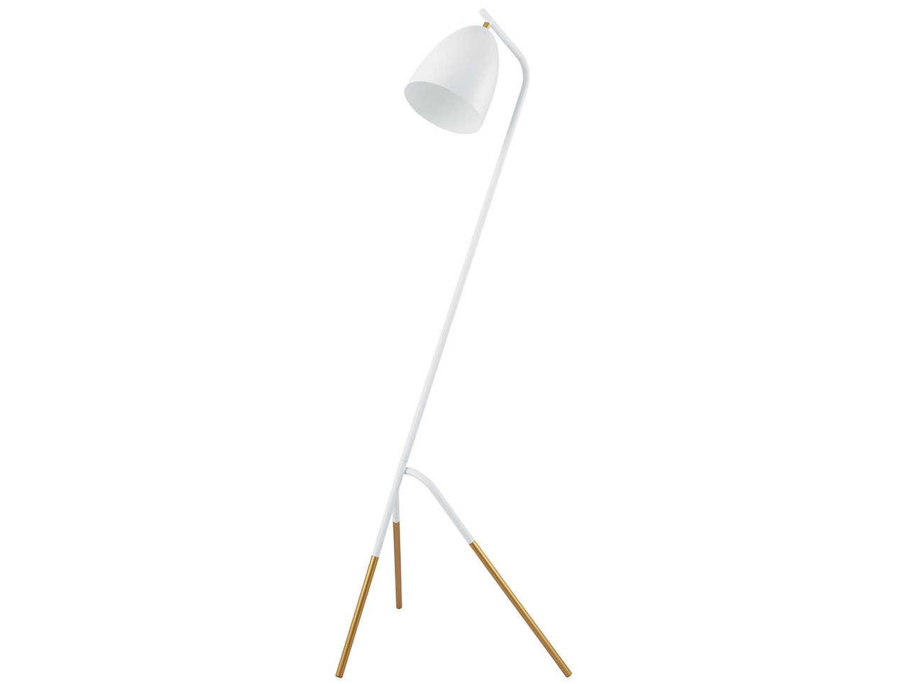 Eglo Westlinton White Gold Leaf Metal Floor Lamp