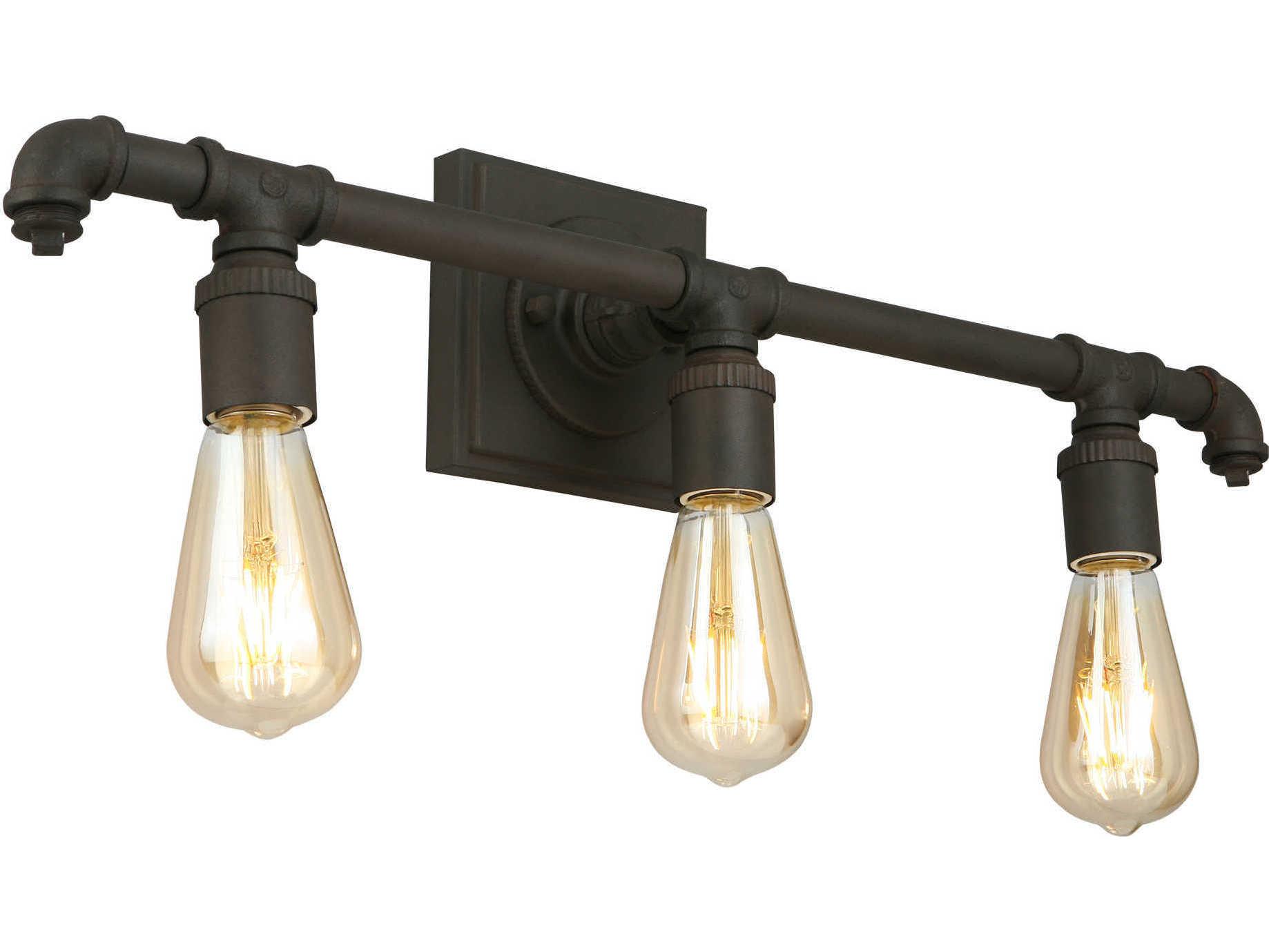 Eglo Wymer 3-Light Matte Bronze Vanity Light