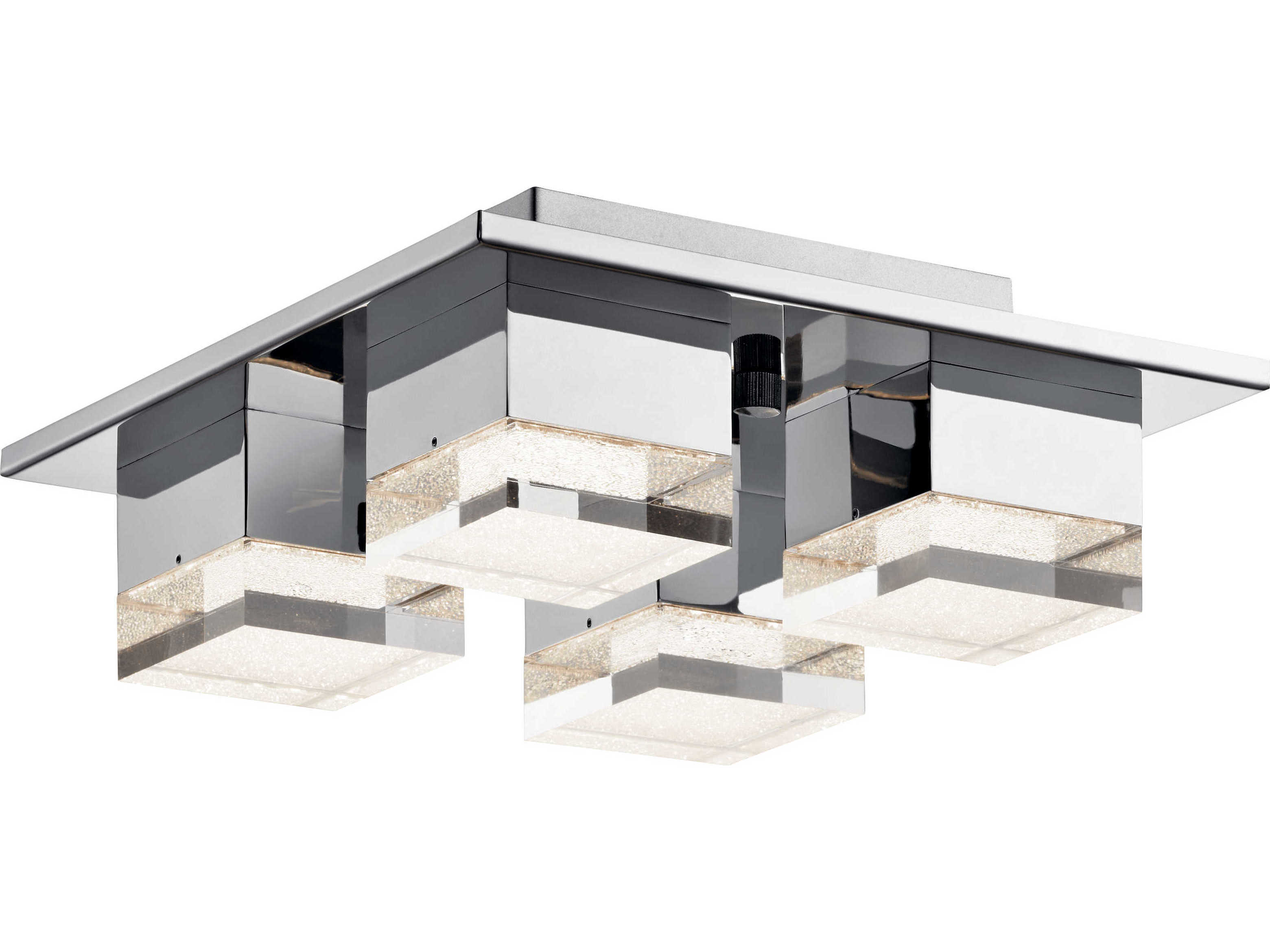 Elan Gorve 4-Light Chrome LED Flush Mount