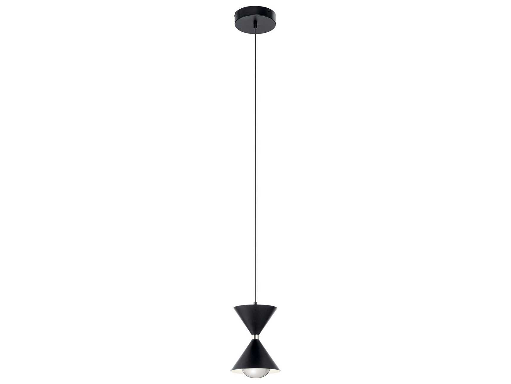Elan Kordan 1-Light Matte Black LED Geometric Mini Pendant