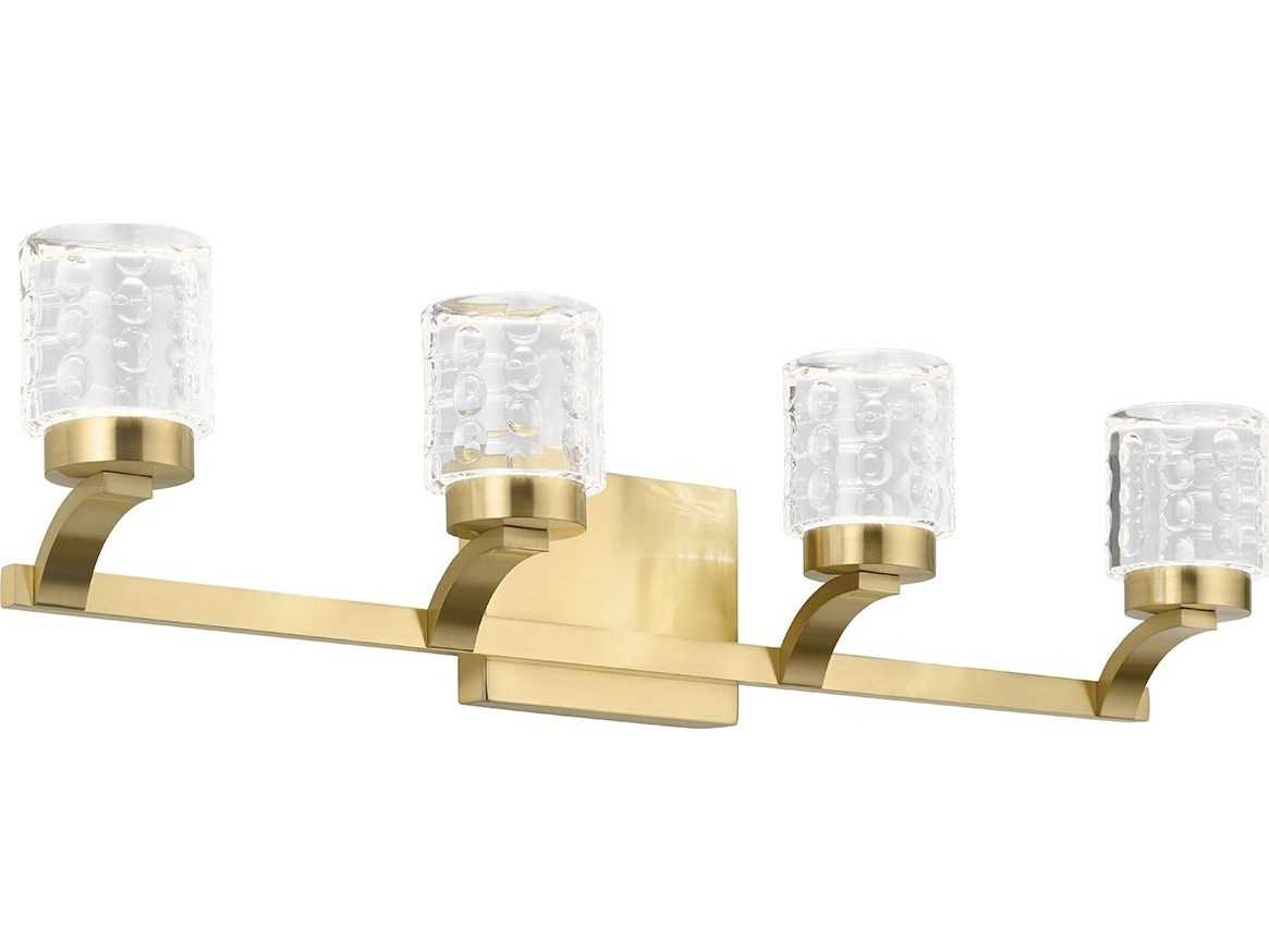 Elan Rene 4-Light Champagne Gold LED Vanity Light