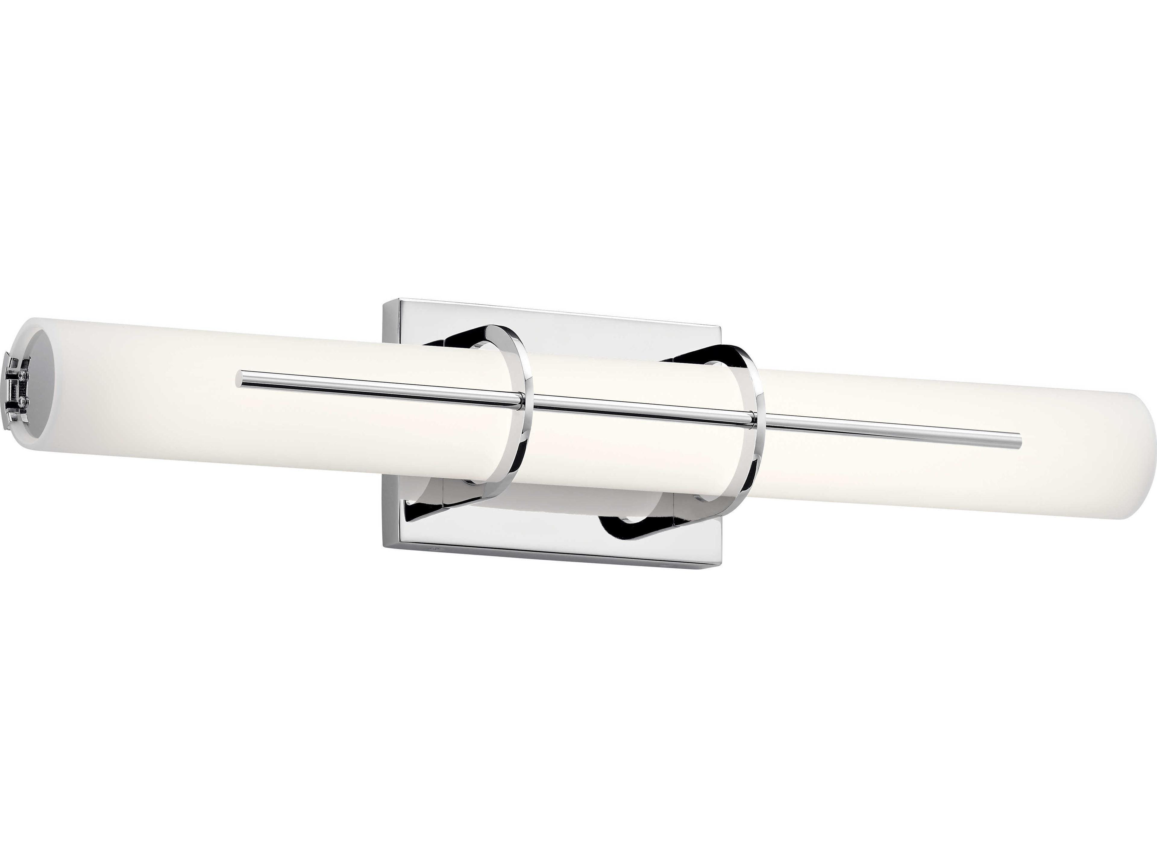 Elan Traverso 1-Light Chrome Glass LED Vanity Light