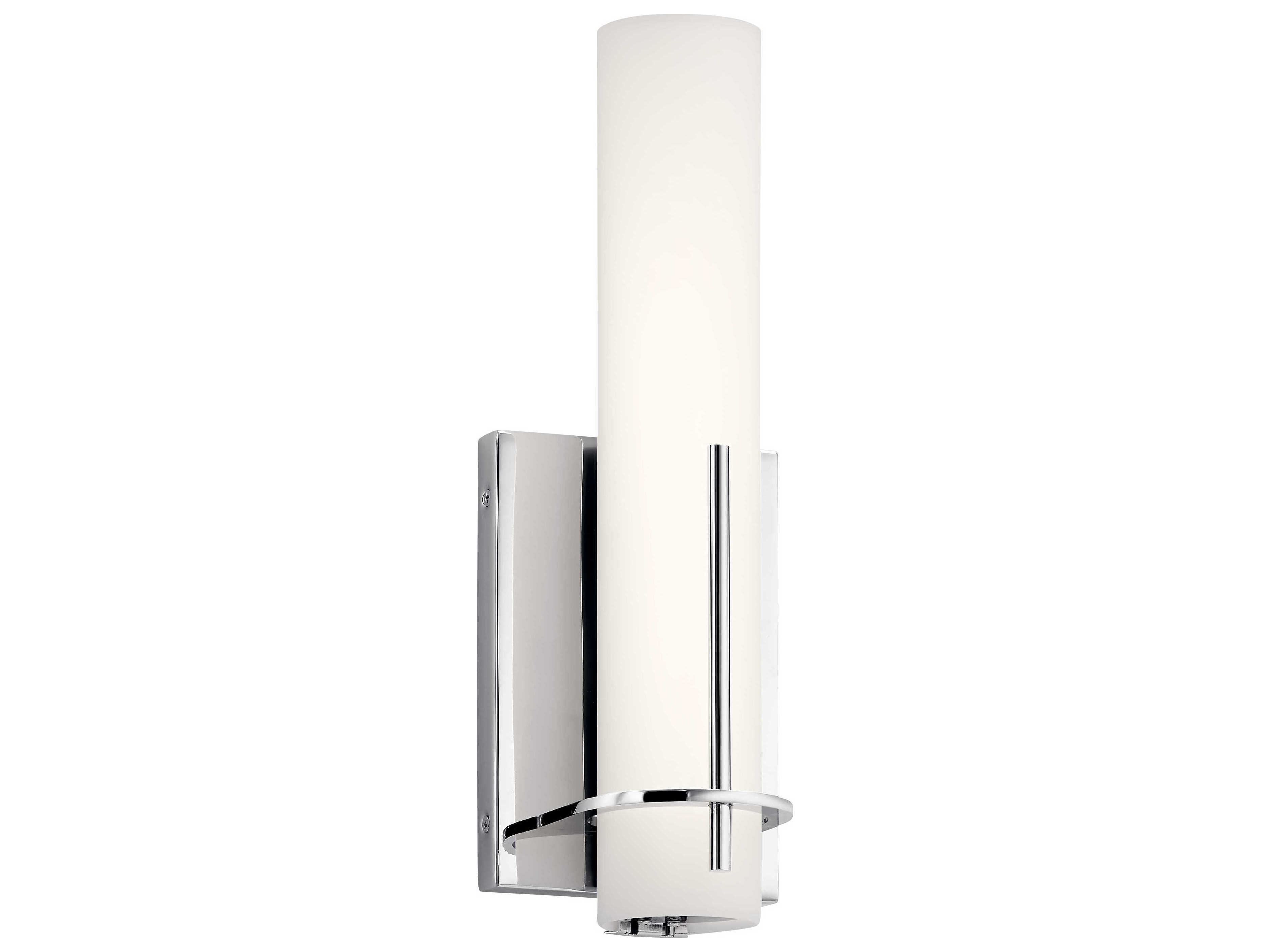 Elan Traverso 1-Light Chrome Glass LED Vanity Light