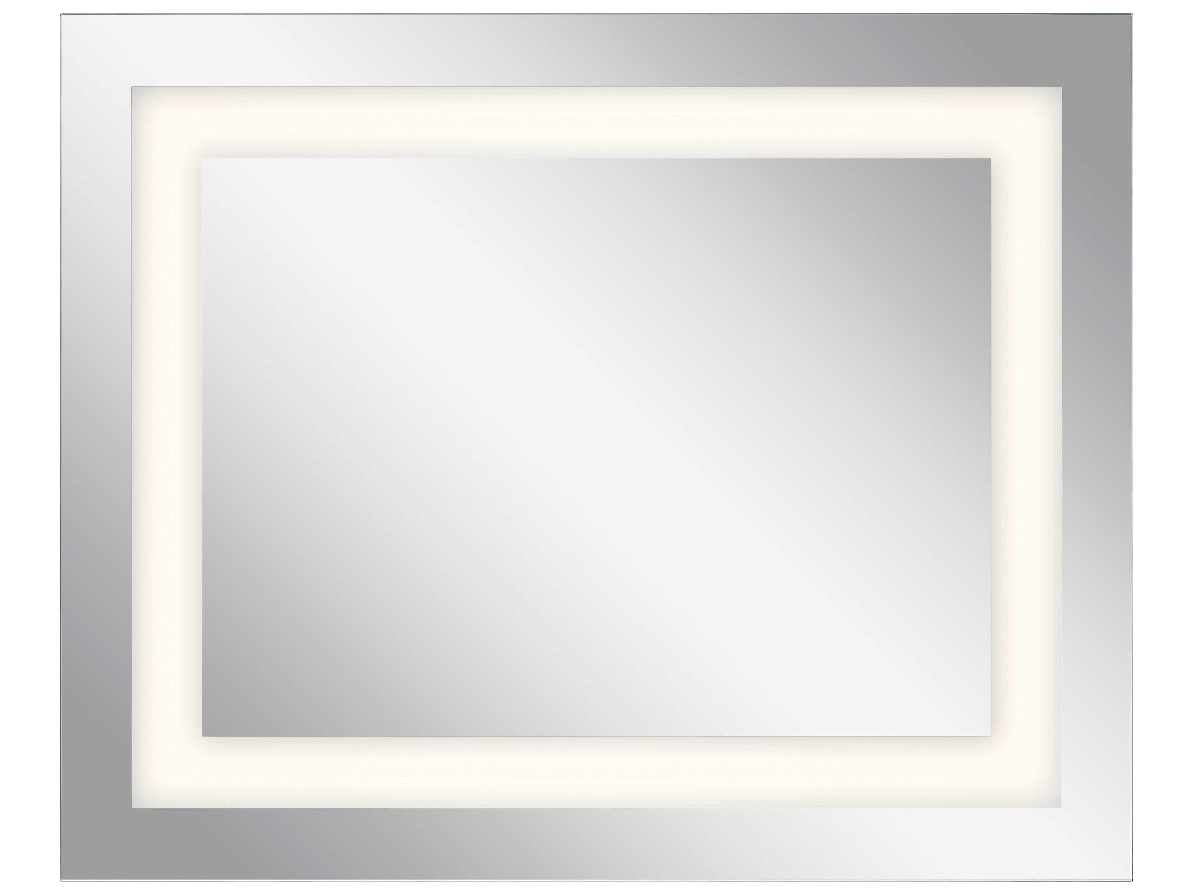 Elan Frosted Rectangular LED Backlit Wall Mirror
