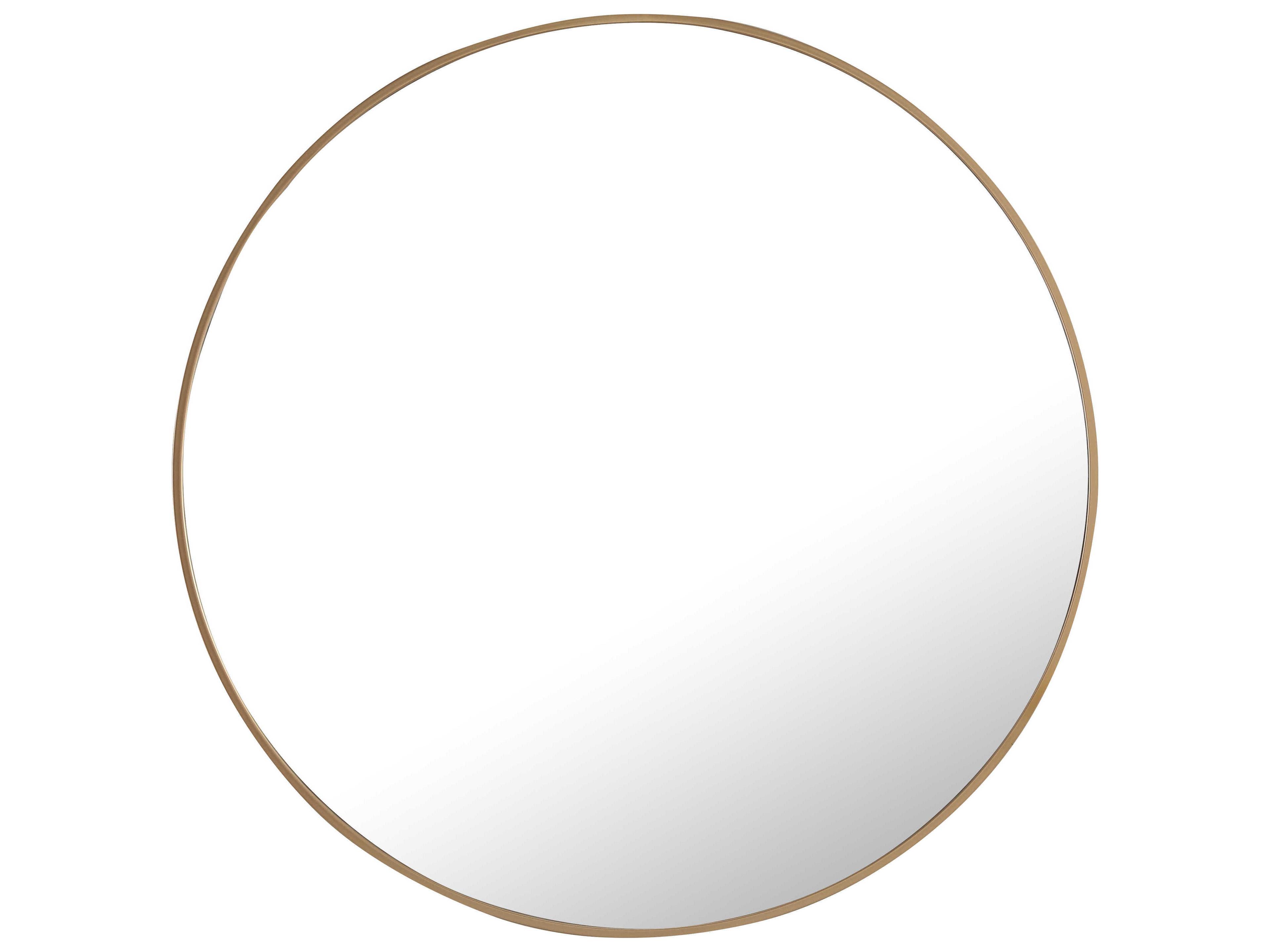 Elegant Lighting Eternity Brass Round Wall Mirror