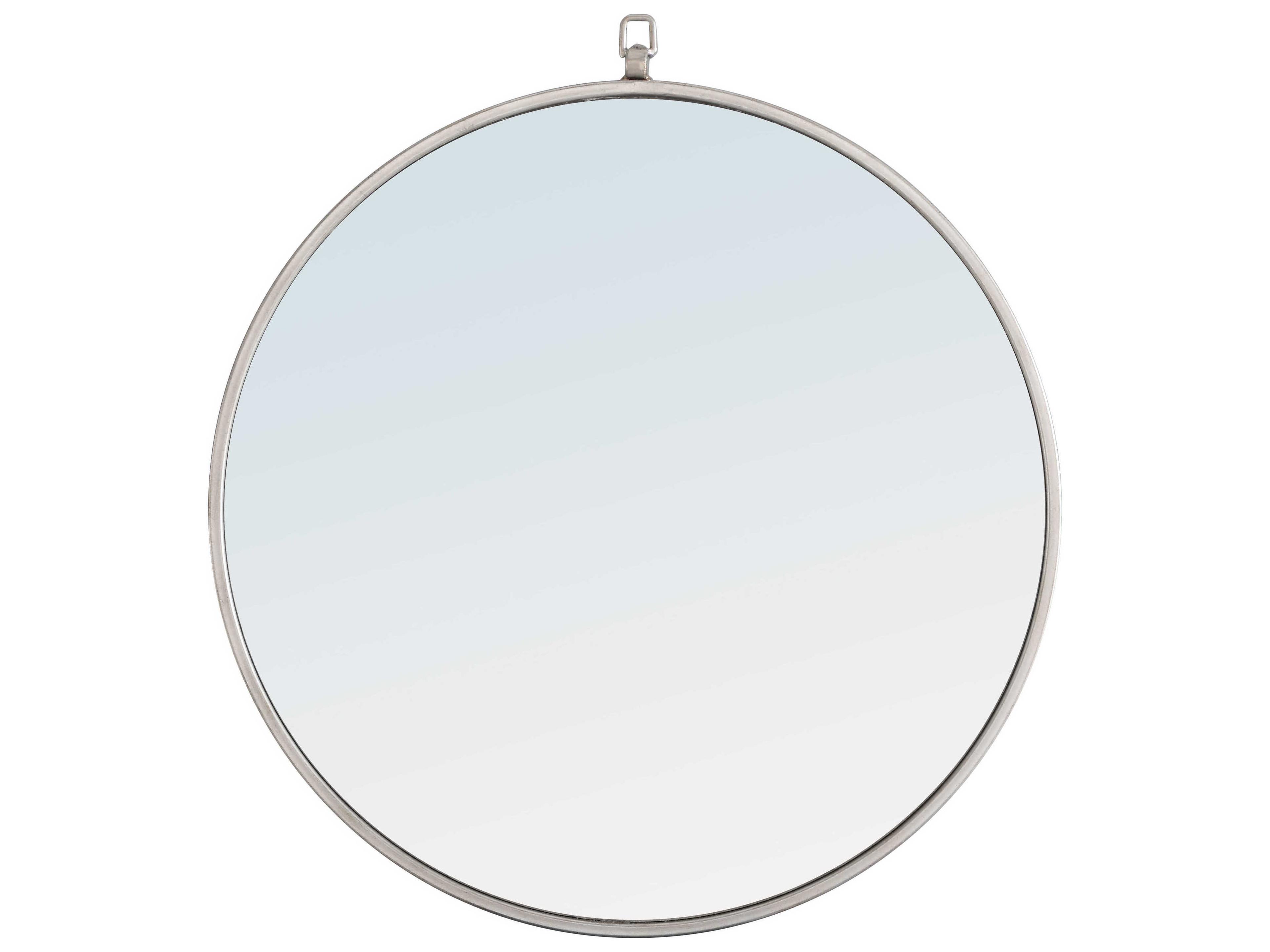 Elegant Lighting Eternity Silver Round Wall Mirror
