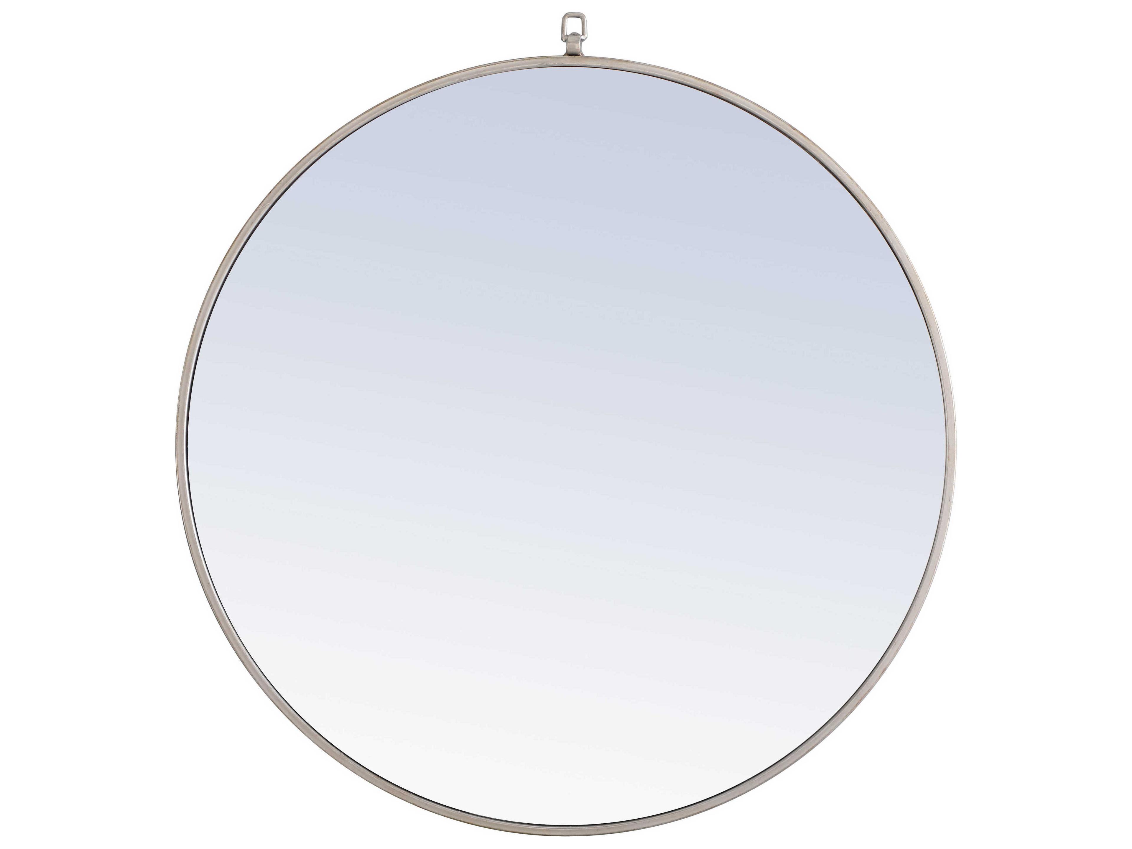 Elegant Lighting Eternity Silver Round Wall Mirror