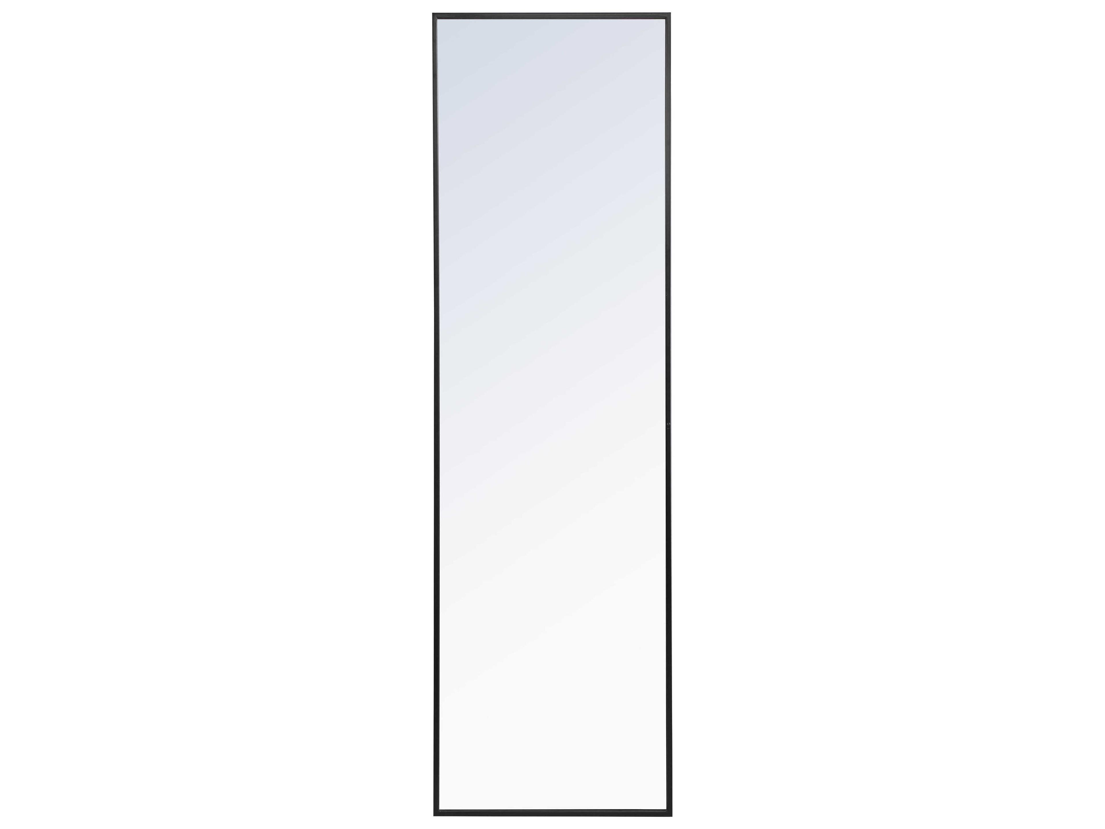 Elegant Lighting Eternity Black Rectangular Wall Mirror