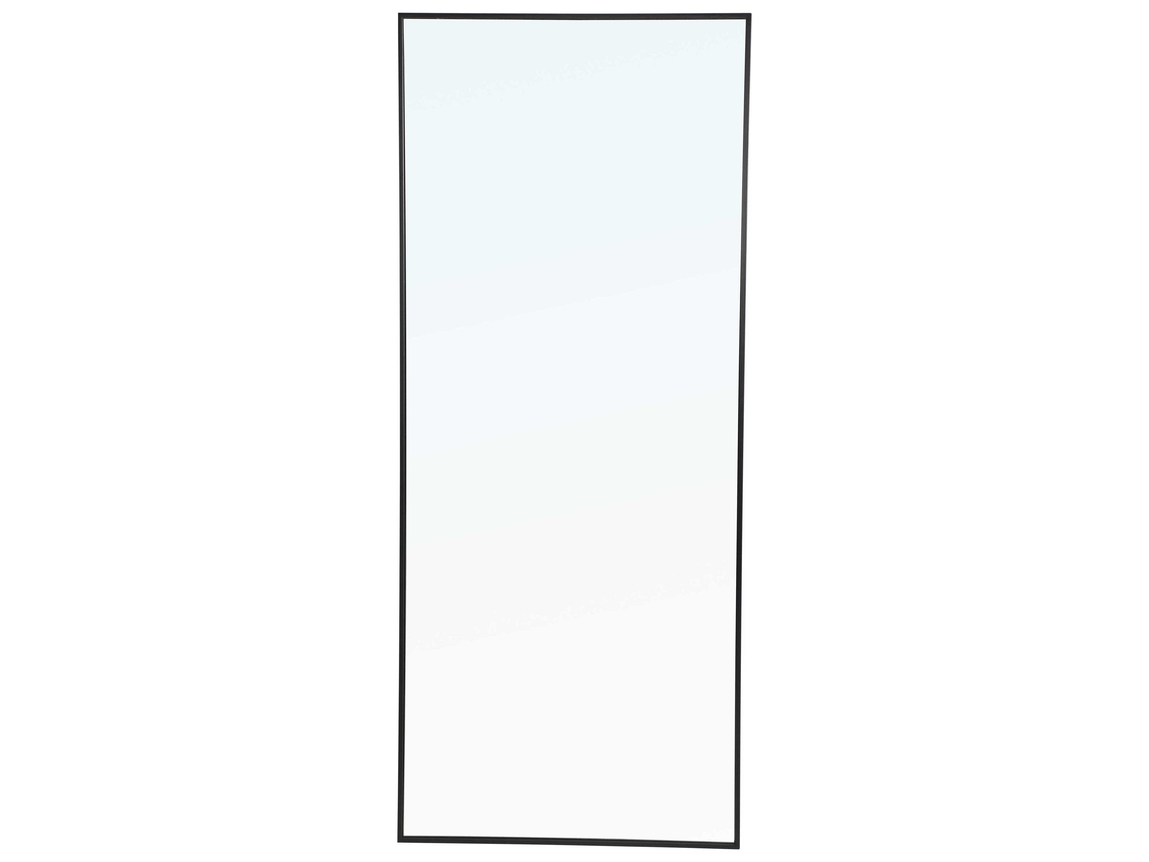 Elegant Lighting Eternity Black Rectangular Wall Mirror