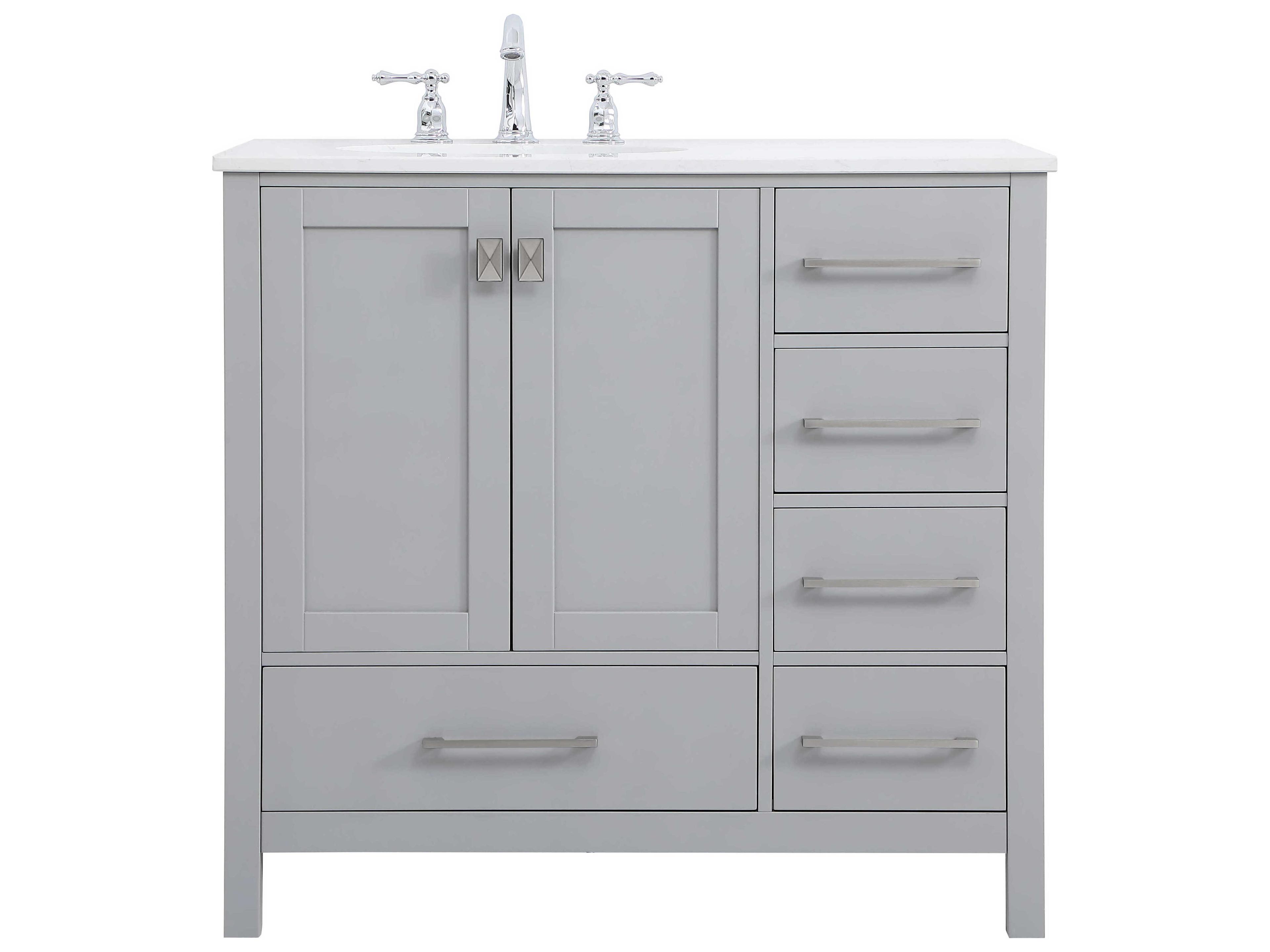 Elegant Lighting Irene Gray 36" Vanity