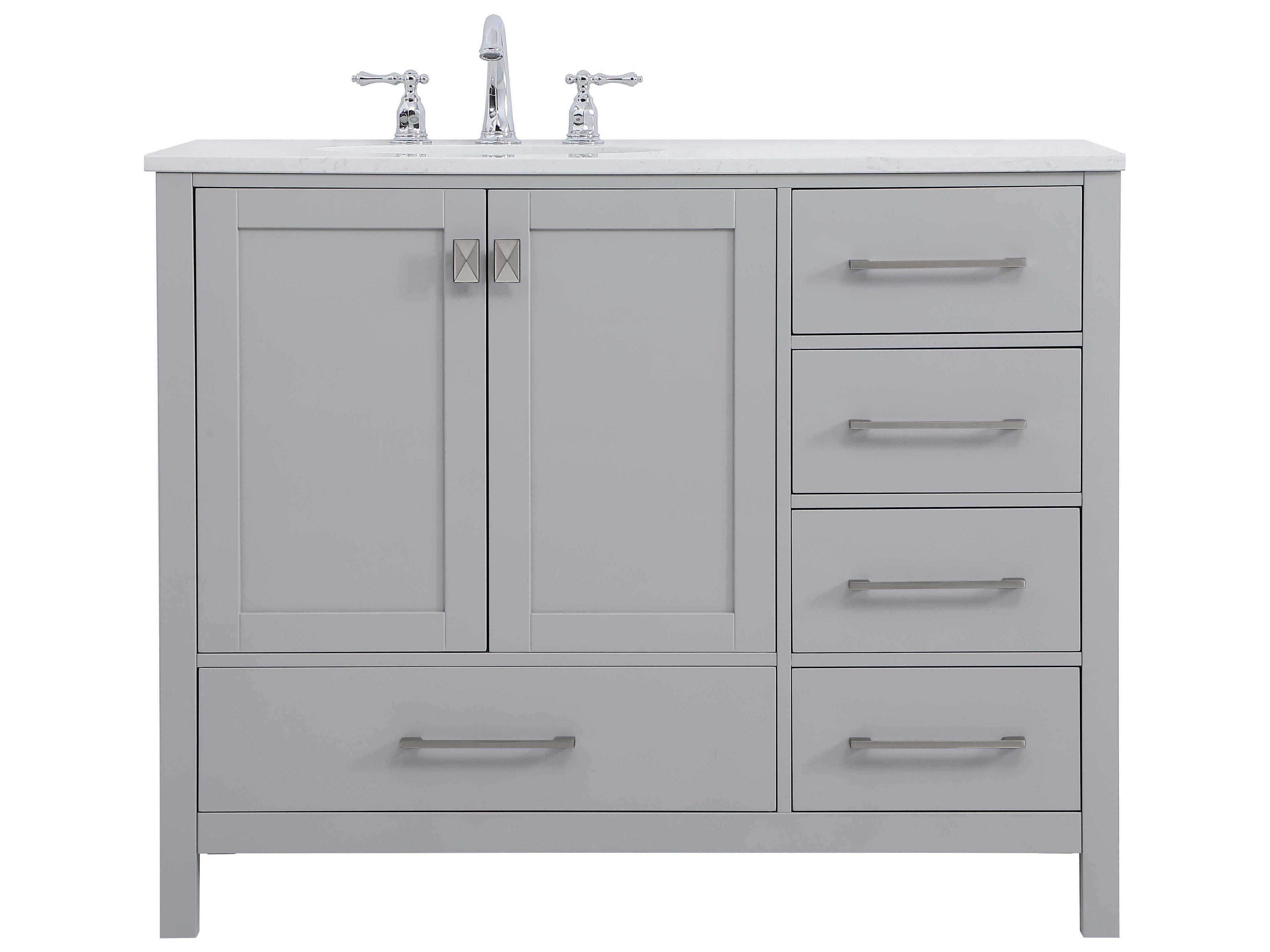 Elegant Lighting Irene Gray 42" Vanity