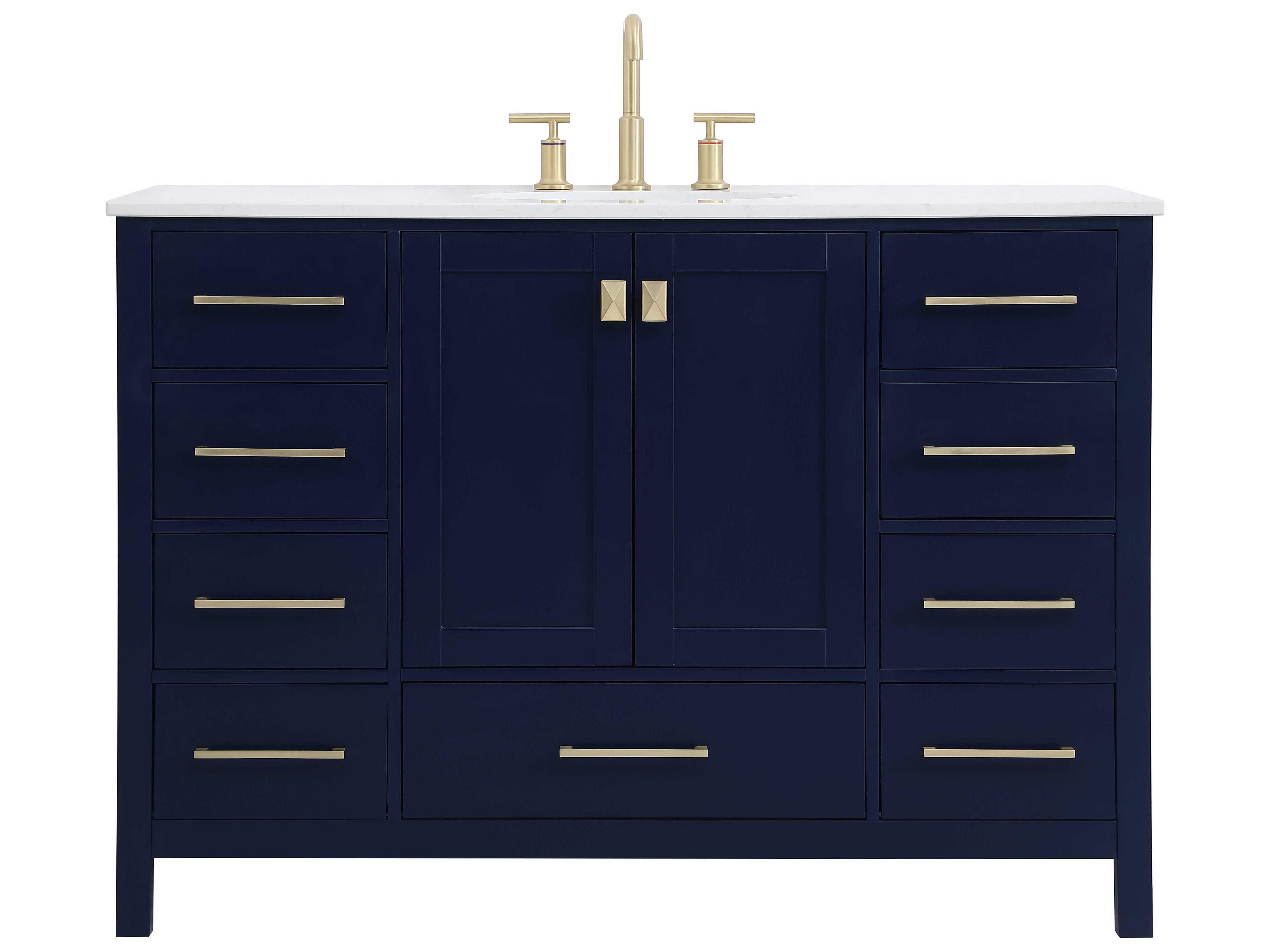 Elegant Lighting Irene Blue 48" Vanity